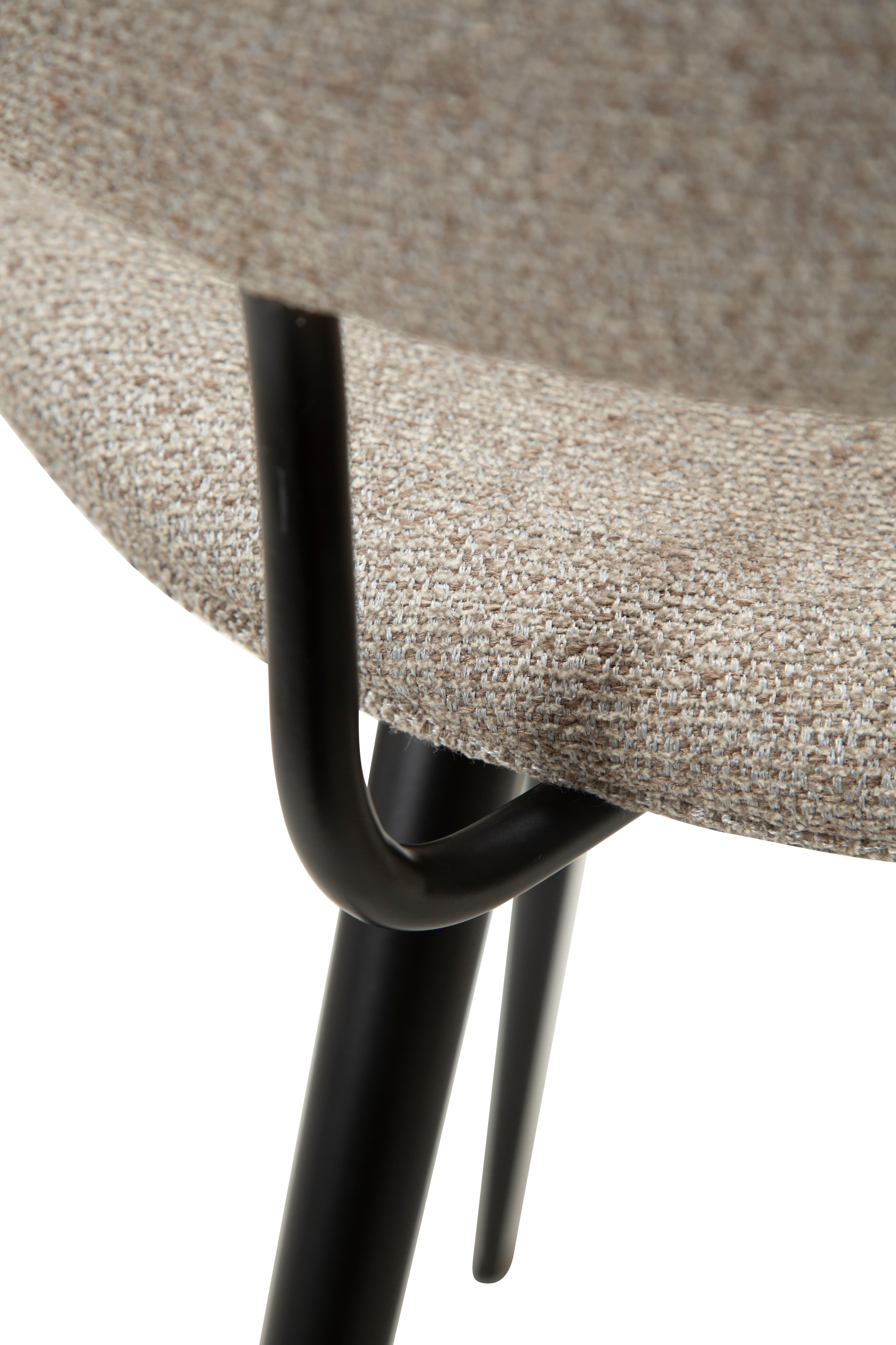 Napoleon Ruokatuoli Boucle Beige/Musta