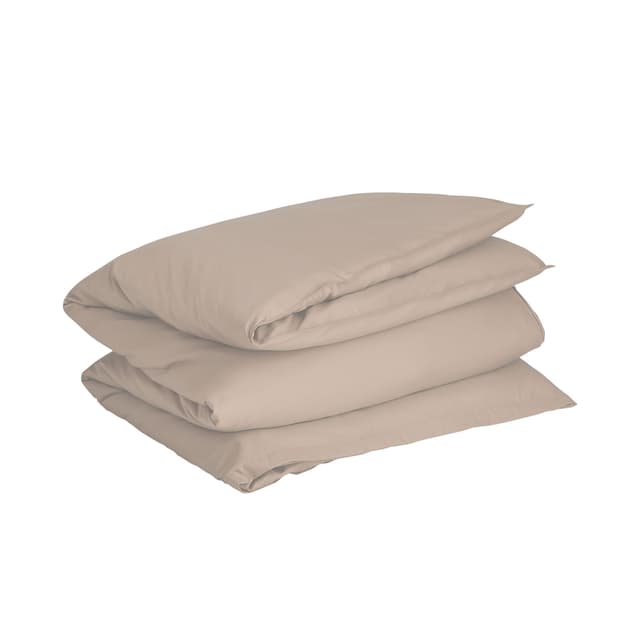 Sateen pussilakana Taupe Beige Yksittäinen
