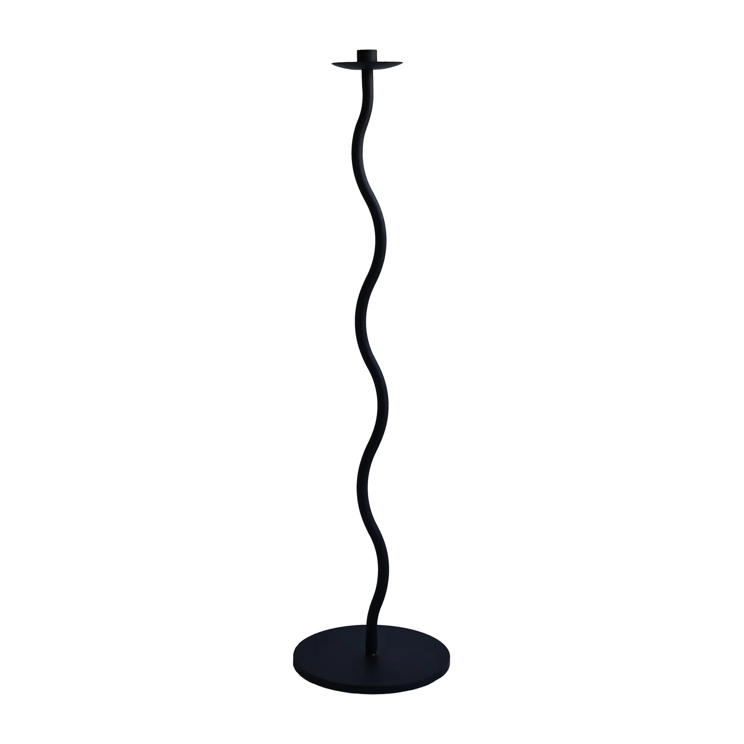 Curved Lattia Kynttilänjalka Black 85cm