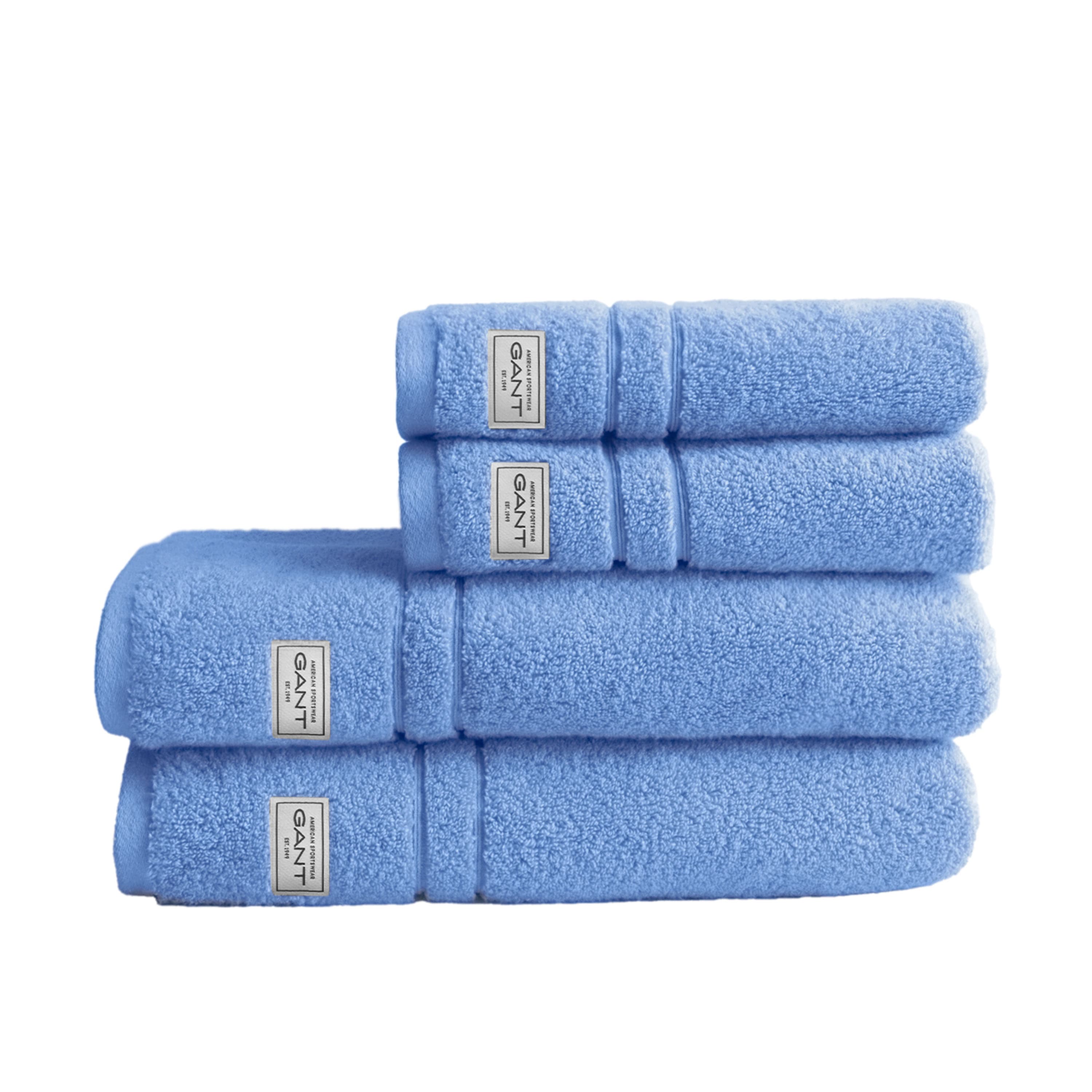 Organic Premium Terry Käsipyyhe Palace Blue 4-pack