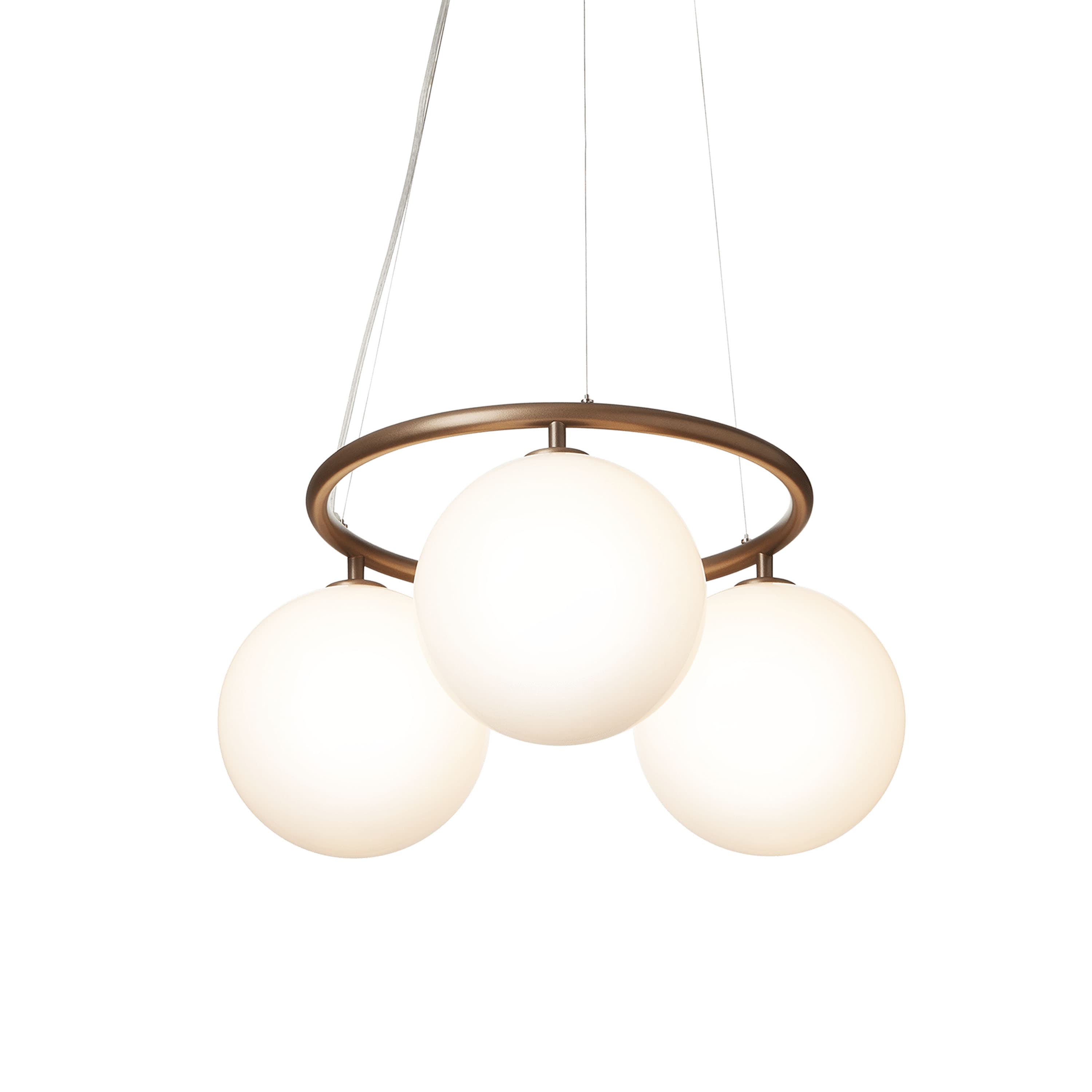 Miira 3 Circular kattovalaisin Dark Bronze/Opal