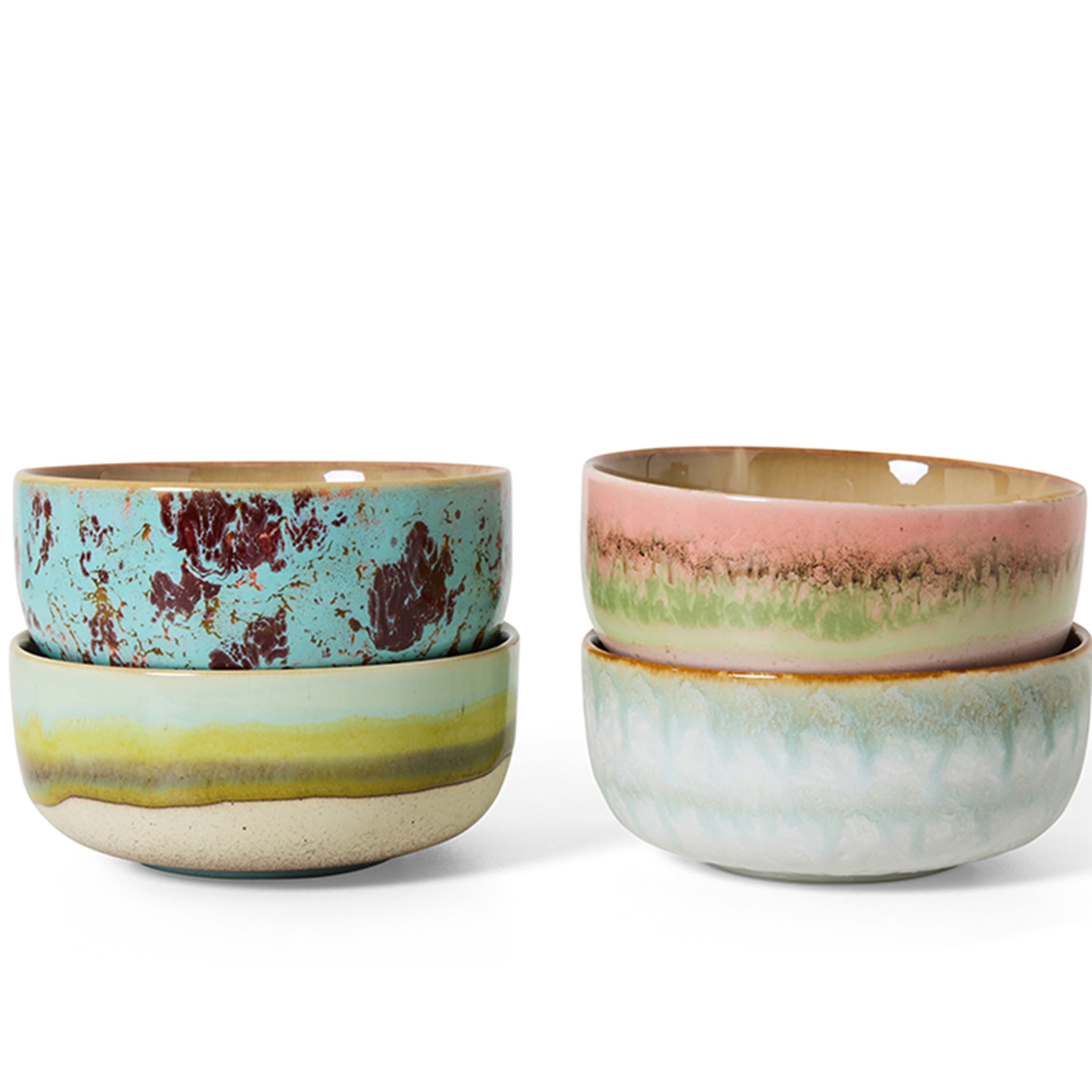 70s Ceramics Jälkiruokakulho Impression 4 kpl