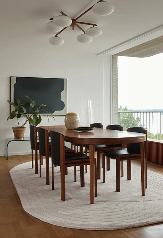 Circular villamatto light oatmeal 180x270