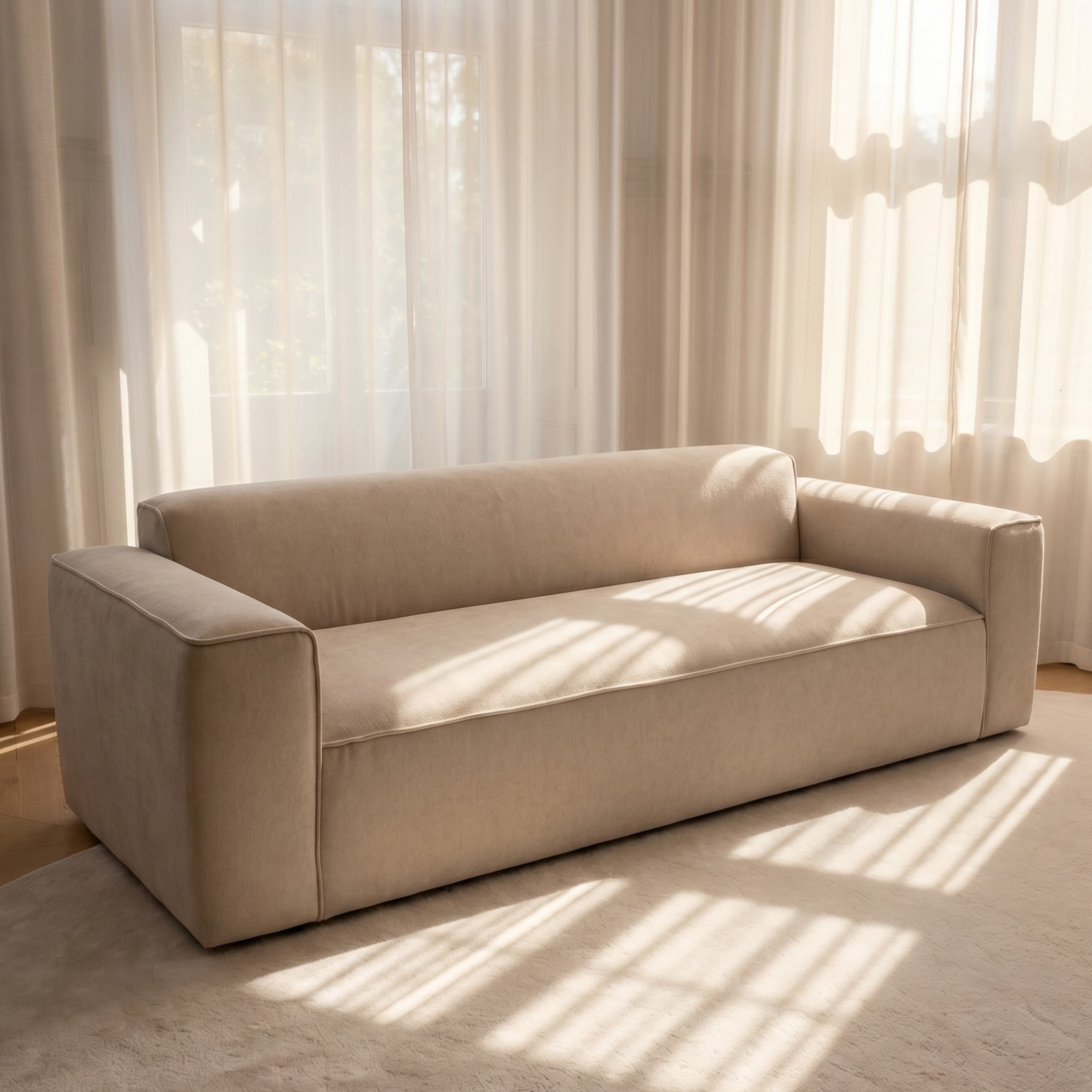 Bobbie 3-istuttava Sohva Beige 229 cm