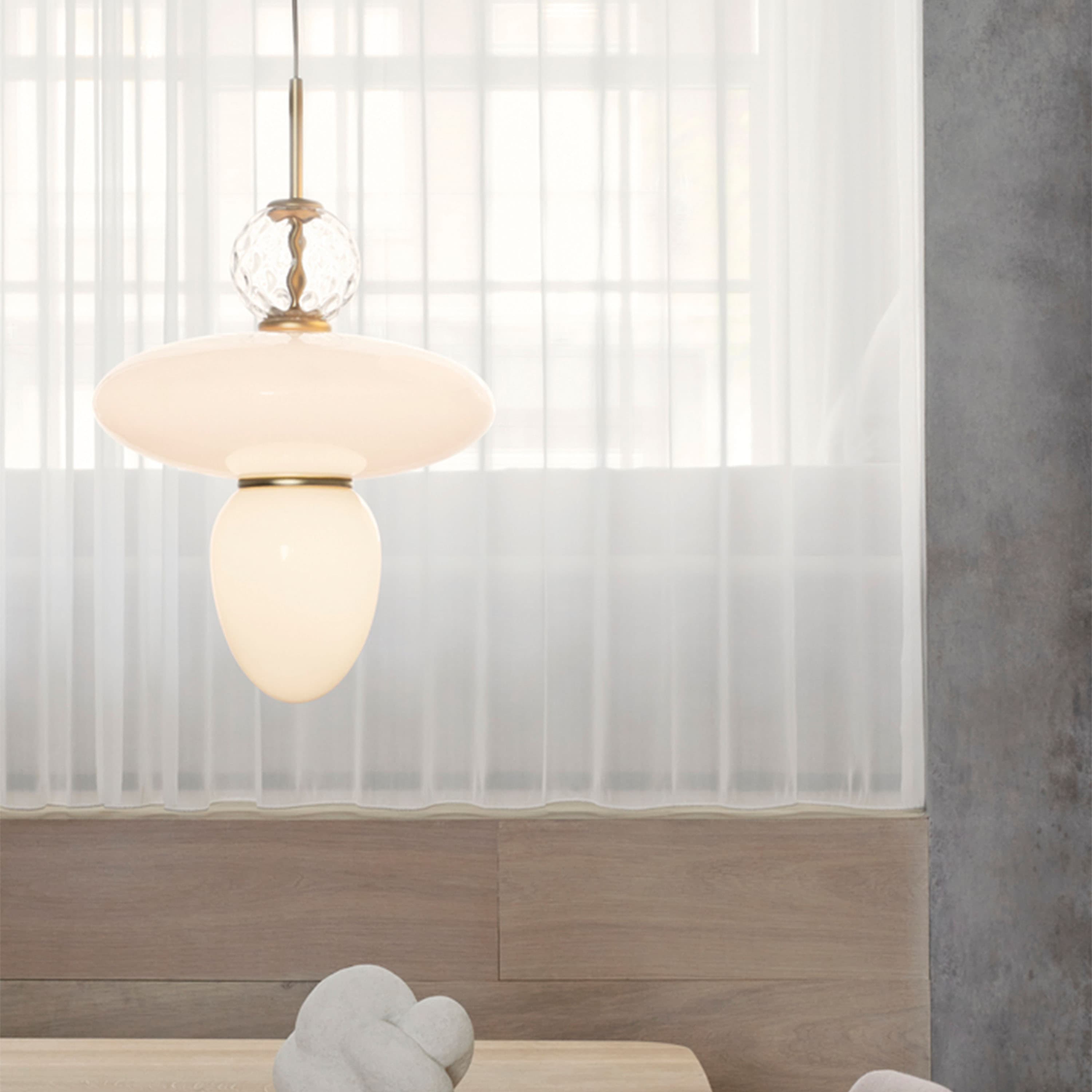 Rizzatto 43 kattovalaisin Satin Brass/Opal