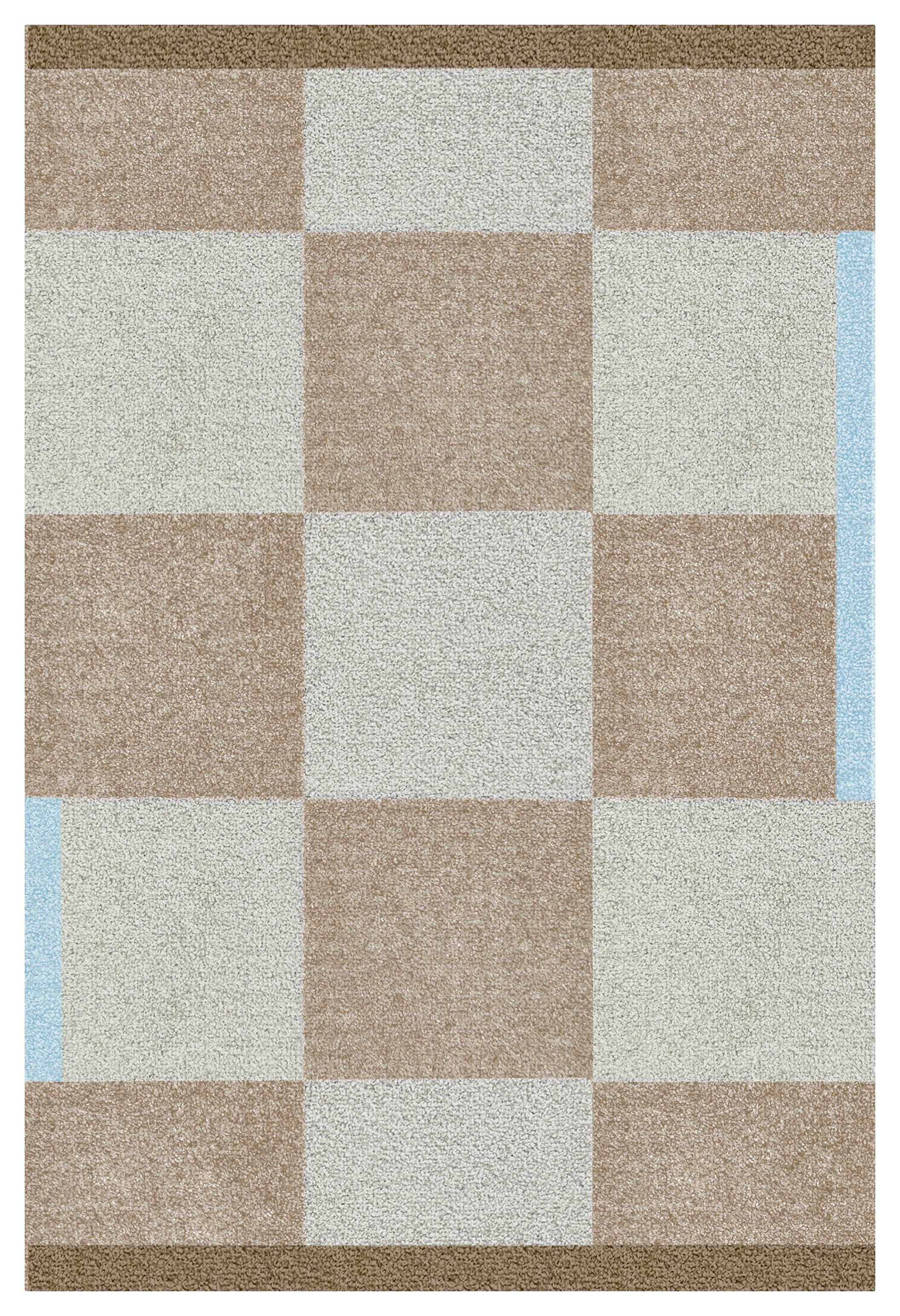 Square all-round matto camel 55x80