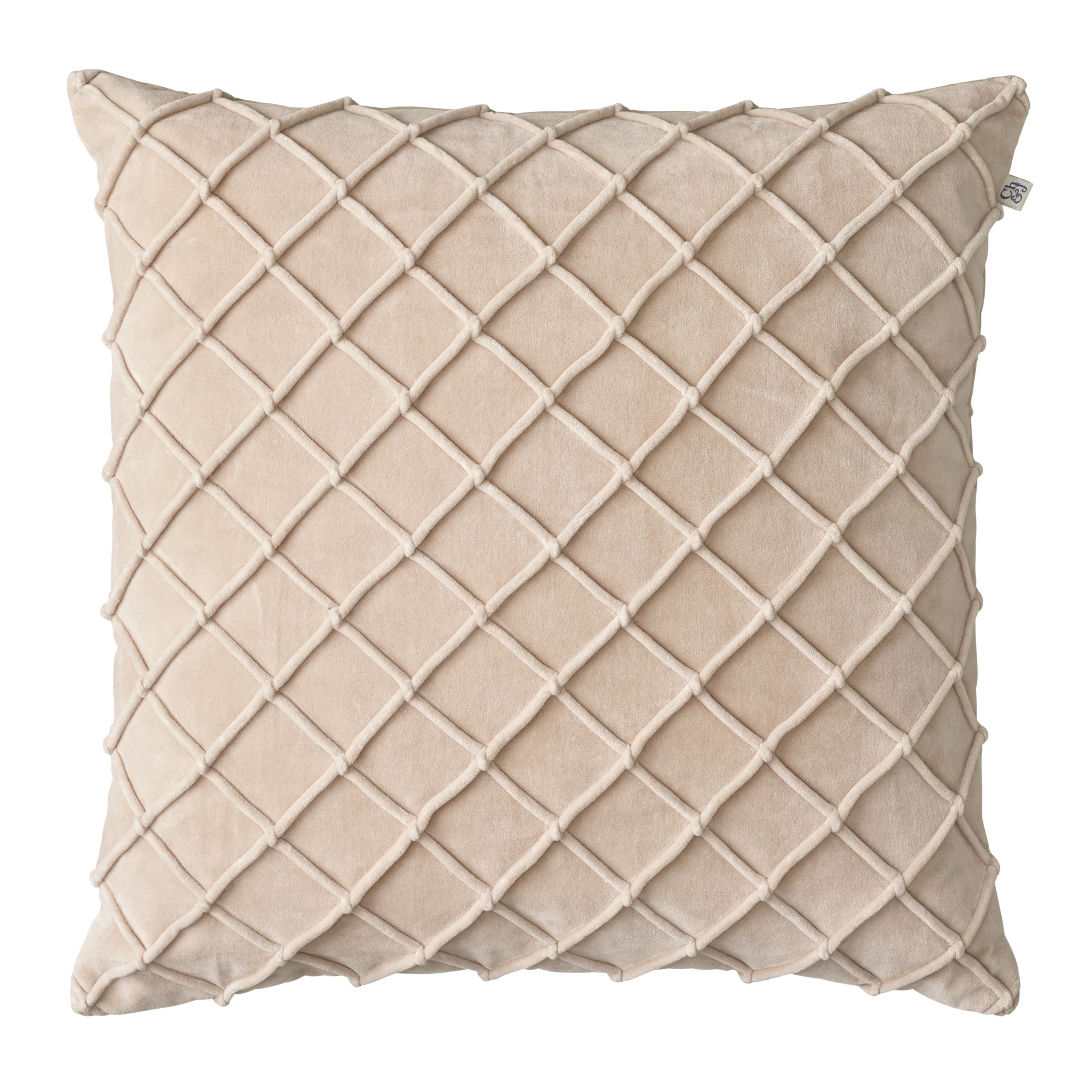 Deva Tyynynpäällinen Sametti Beige 50x50