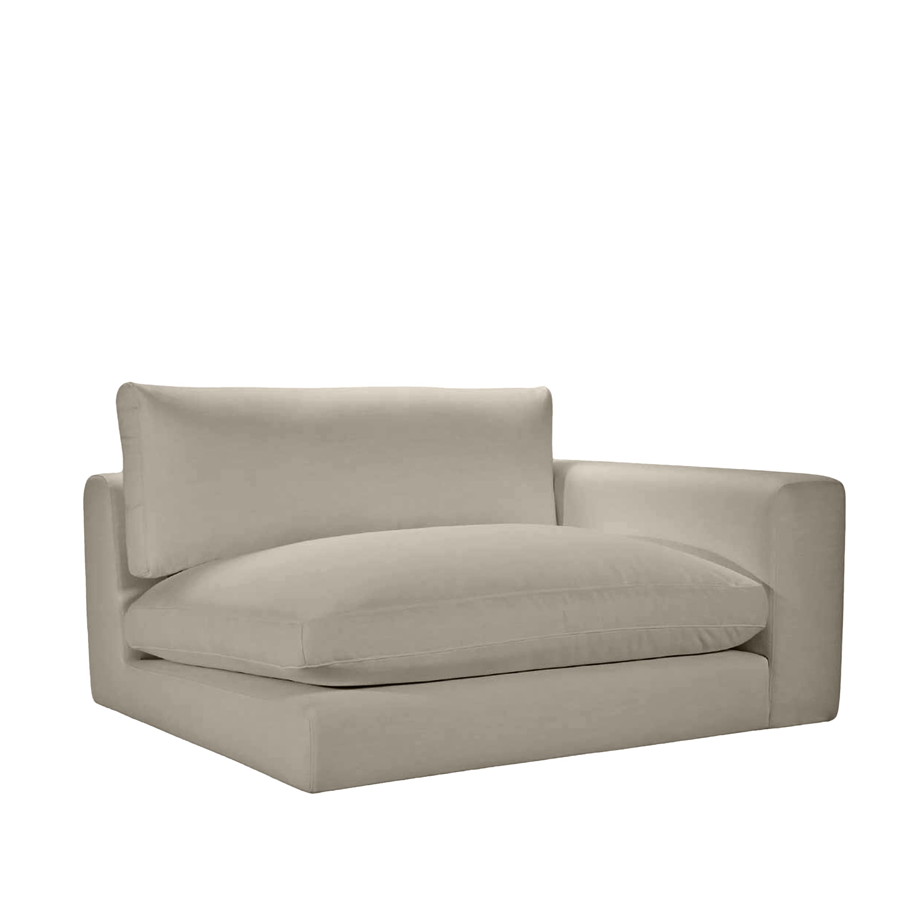 Capri 1,5-istuttava sohvaosa oikea käsinoja Taupe 142cm