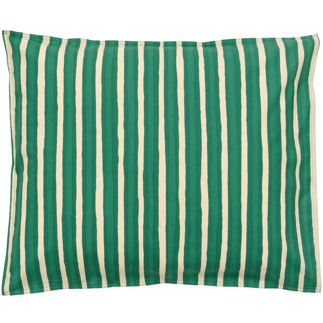 Iso Piccolo Tyynyliina Off White/Emerald 50x60