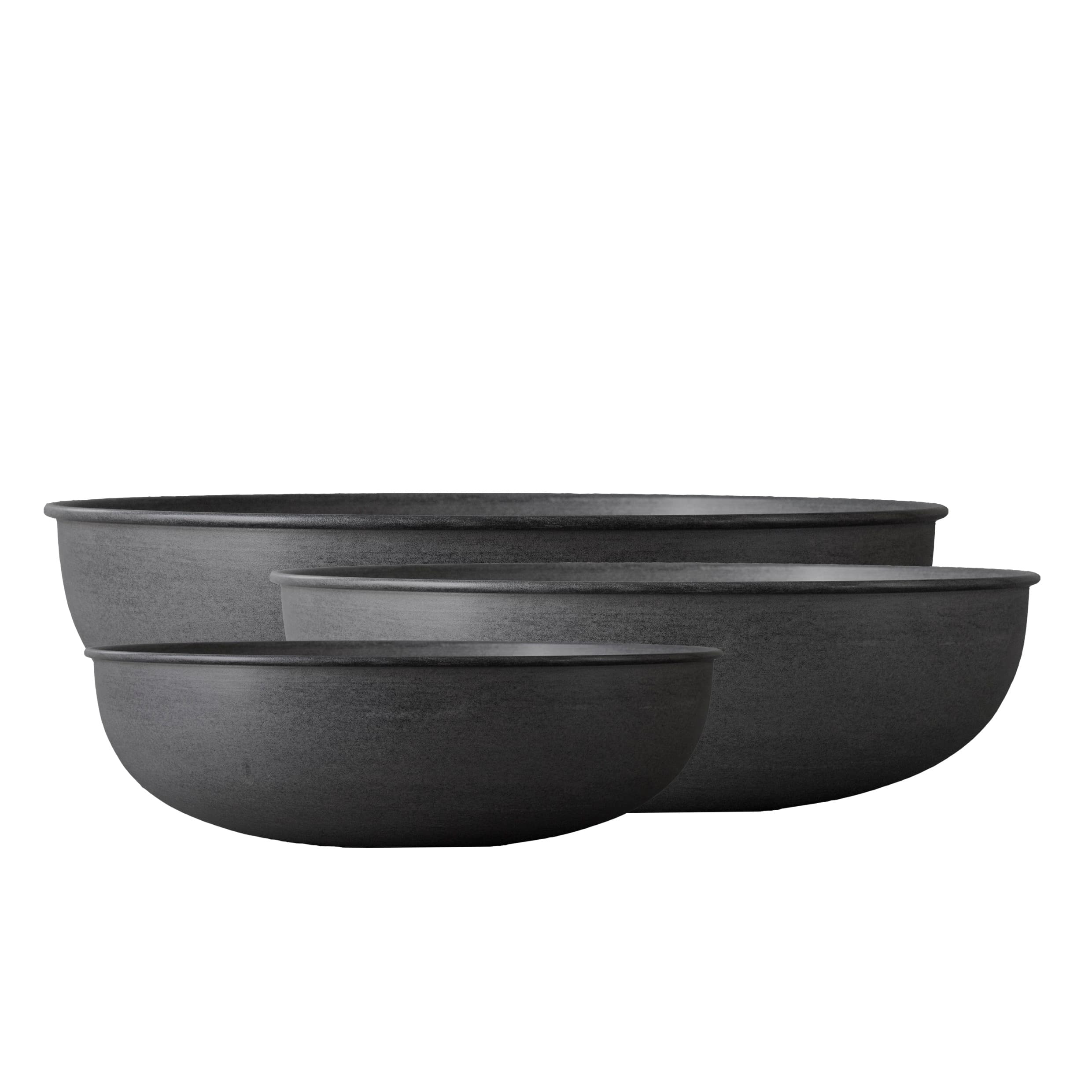 Out Bowl Black 3-pakkaus