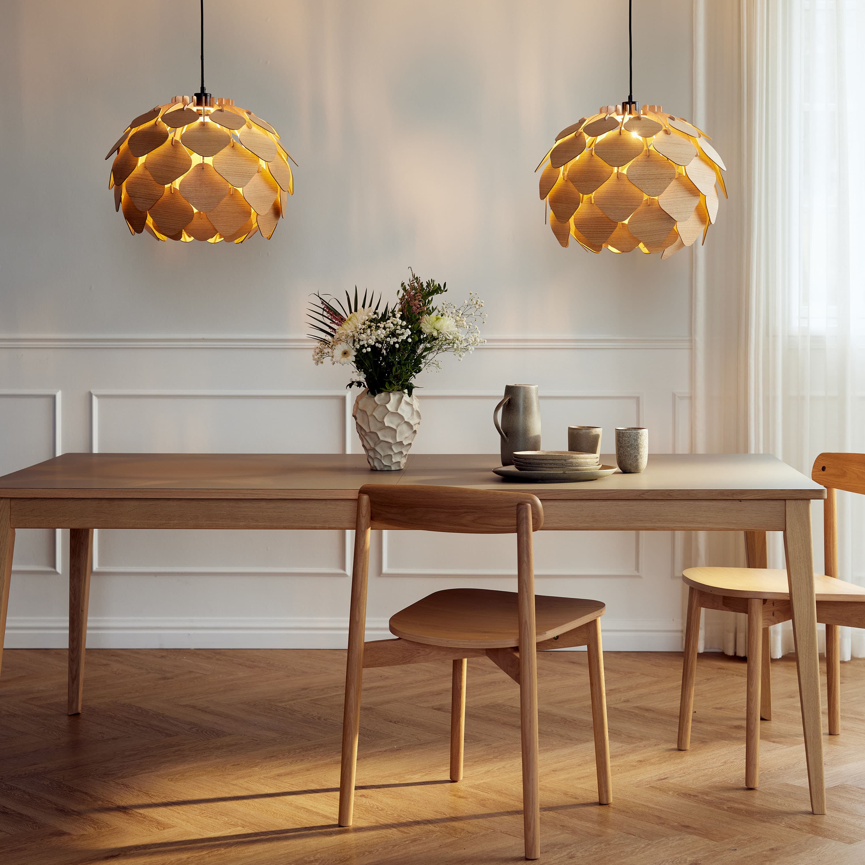 T3 Ruokapöytä Tammi/Grigio Londra 200x95