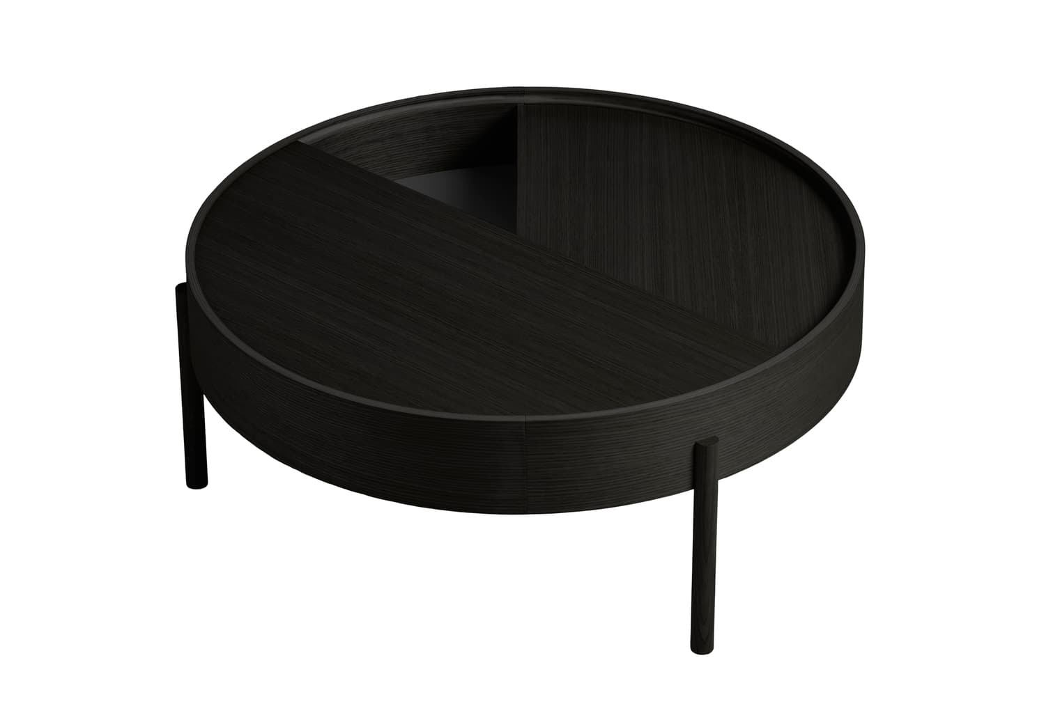 Arc sohvapöytä black ash Ø89