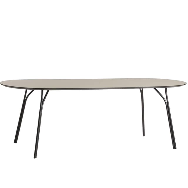 Tree Ruokapöytä Beige/Musta 220 cm