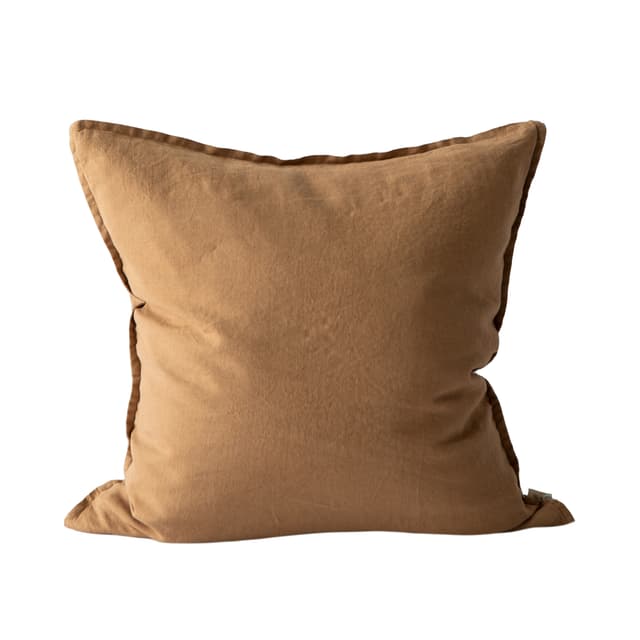 Tyynynpäällinen pellava hazelnut 50x50