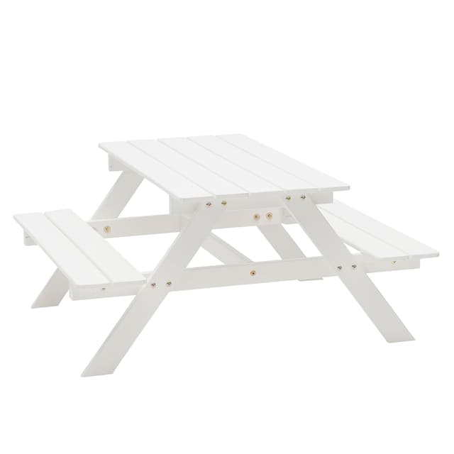 Picnic Ruokapöytä Valkoinen Mini 90x106