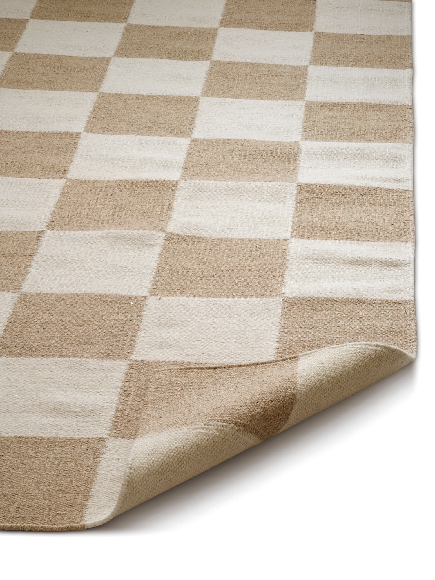 Squares villamatto valkoinen/luonnonväri 200x300