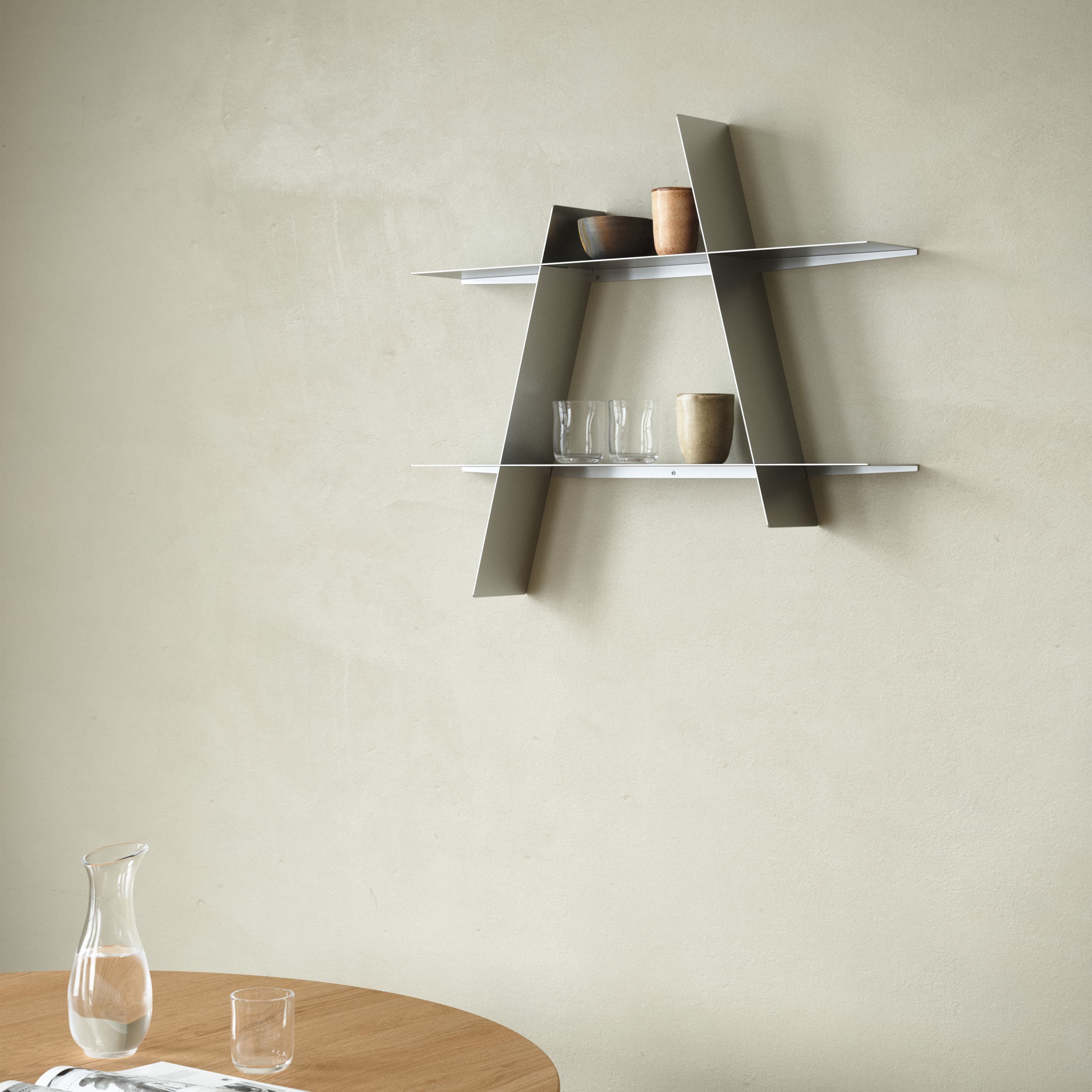 A-Shelf Seinä­hylly Hopea Large