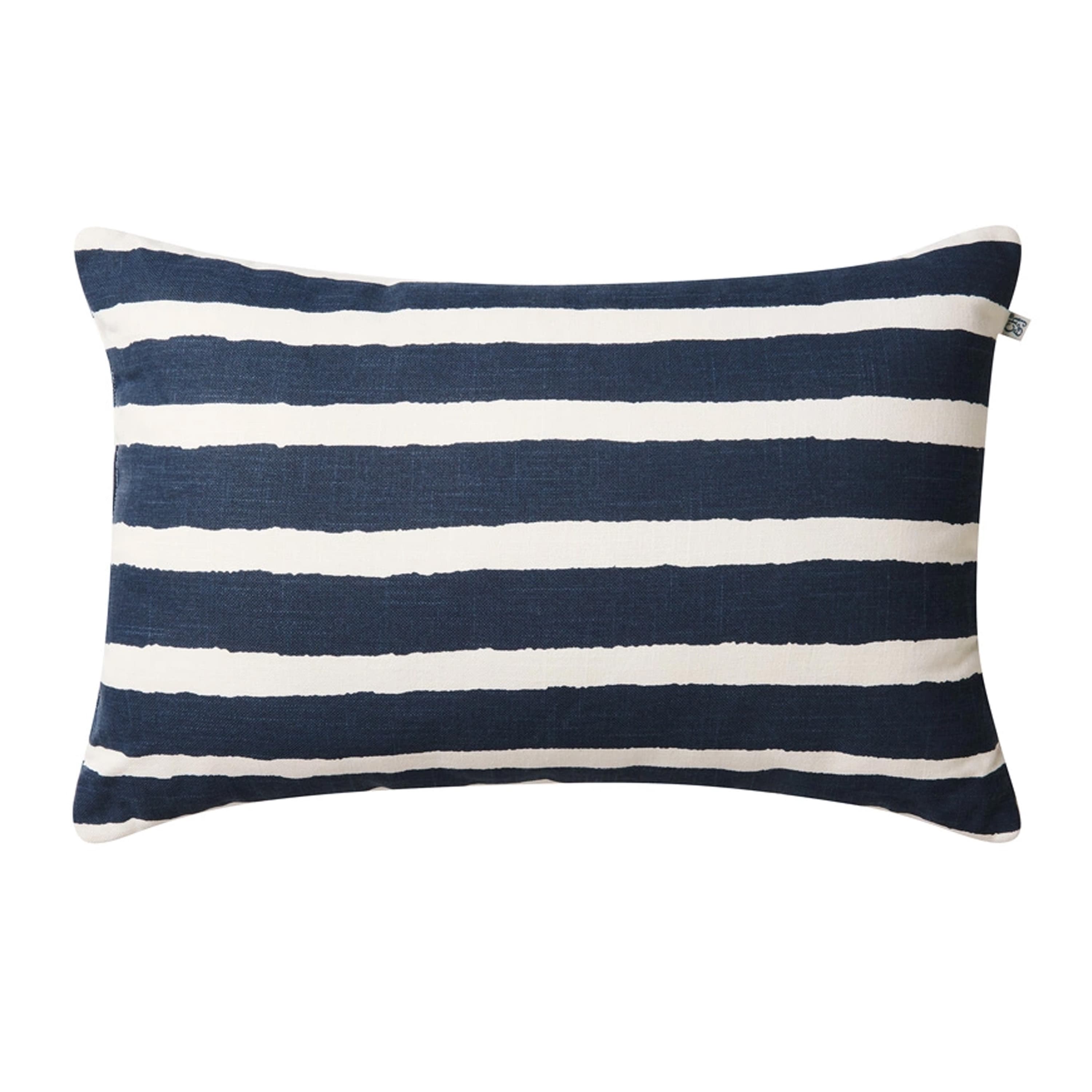 Block Stripe ulkokäyttöön tarkoitettu koristetyyny Sininen/Off White 40x60