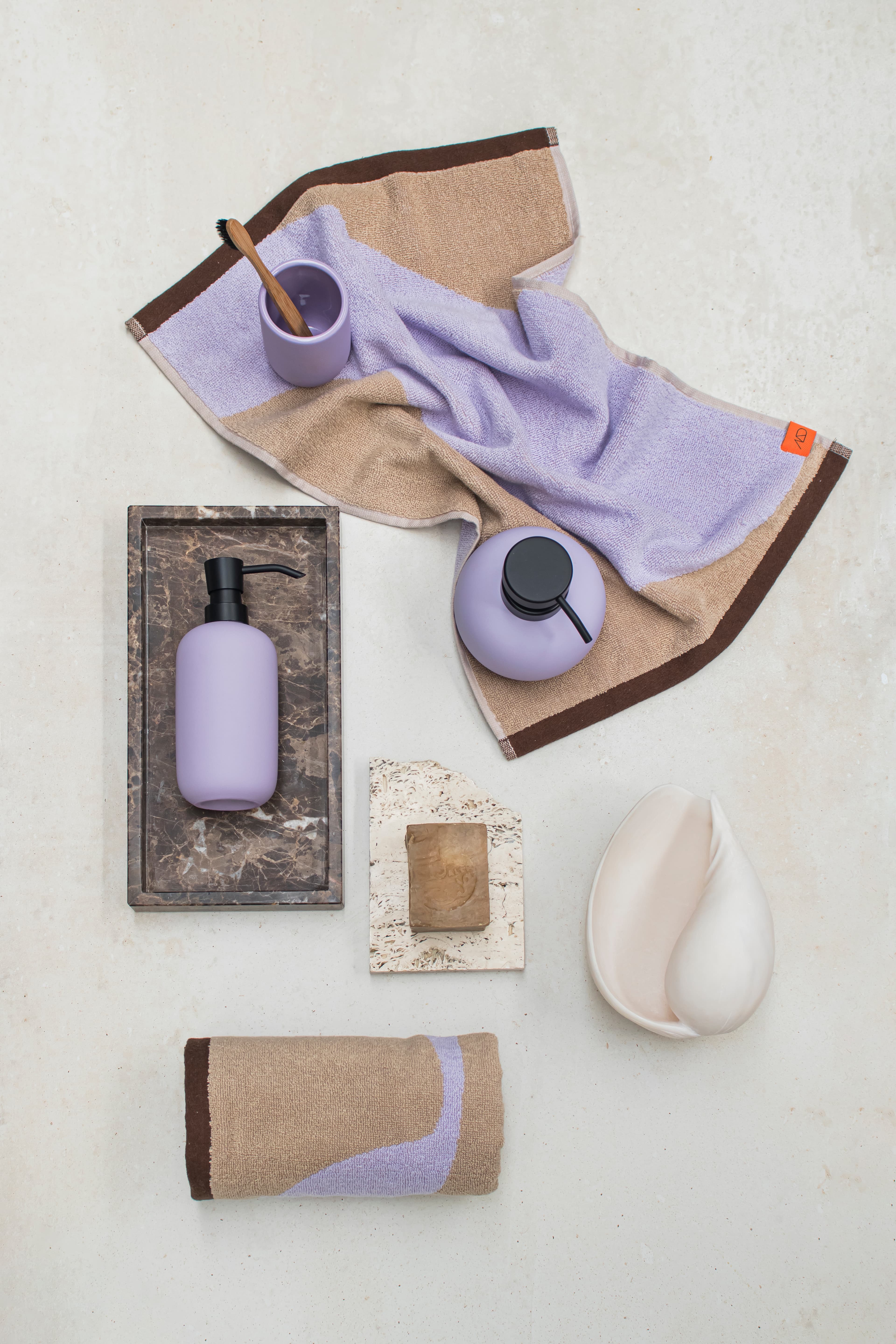 Nova Arte Pyyhe Sand/Lilac 40x55 2 kpl