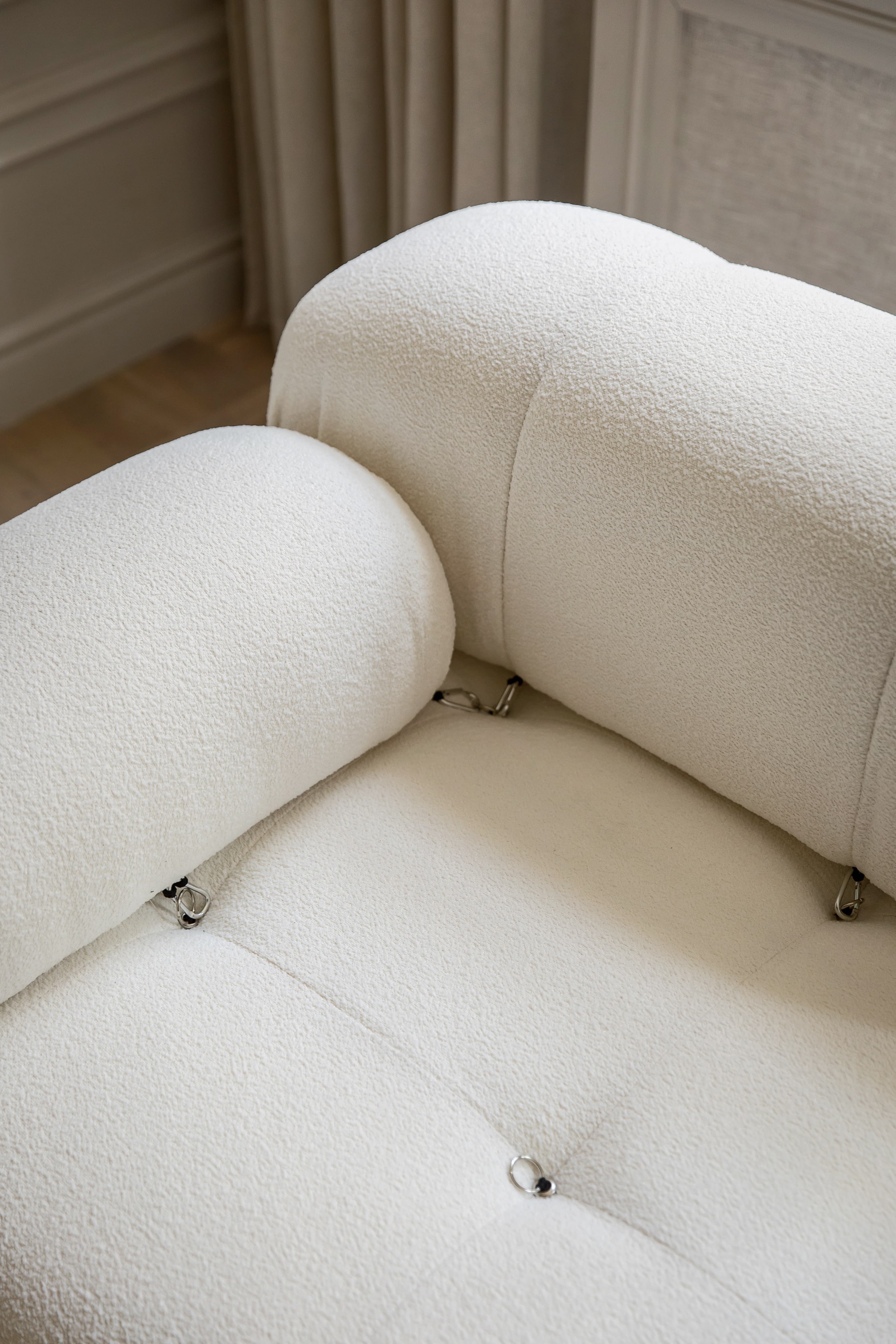 Blanca Vasen Moduuli White Bouclé
