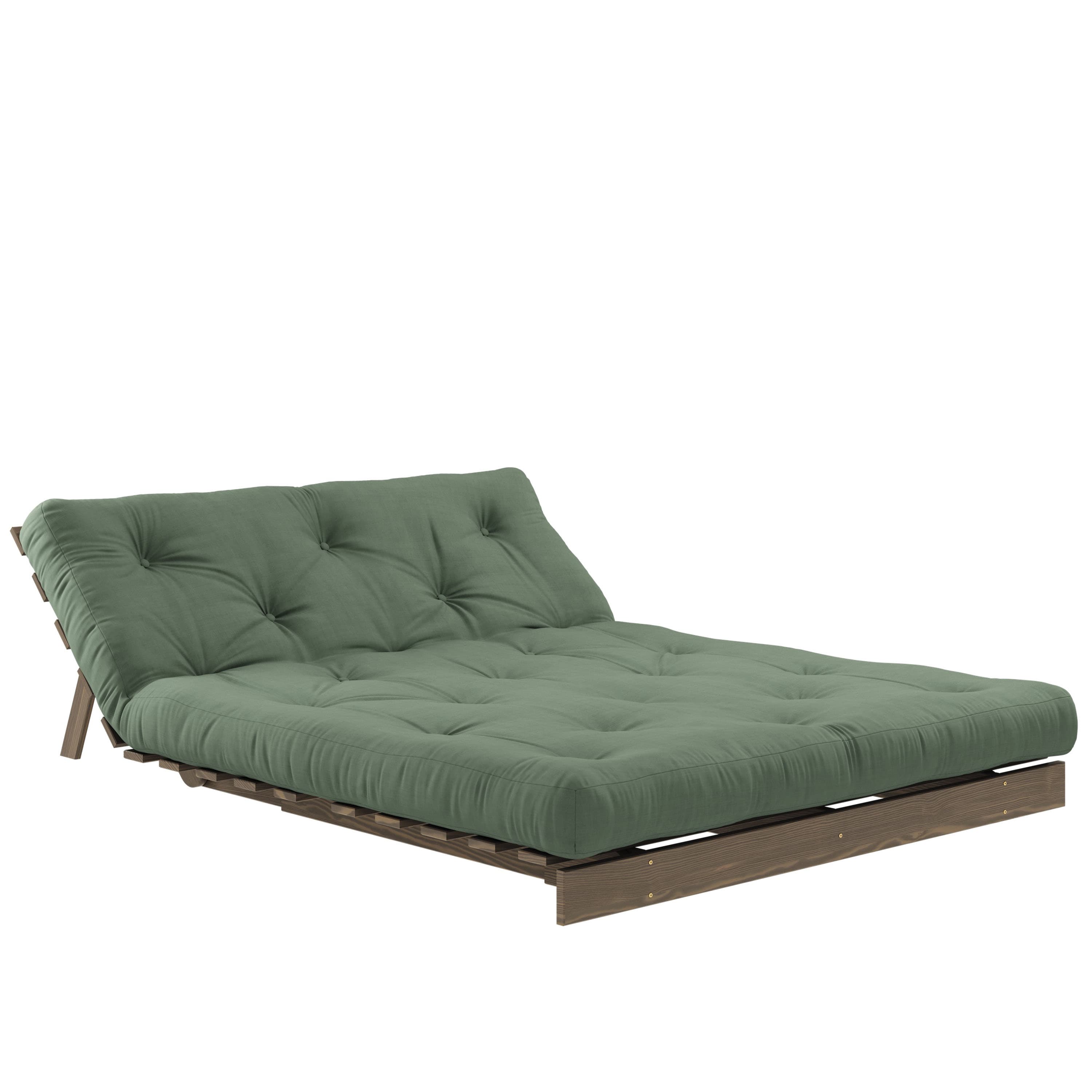 Roots Vuodesohva Ruskea/Olive Green 140cm