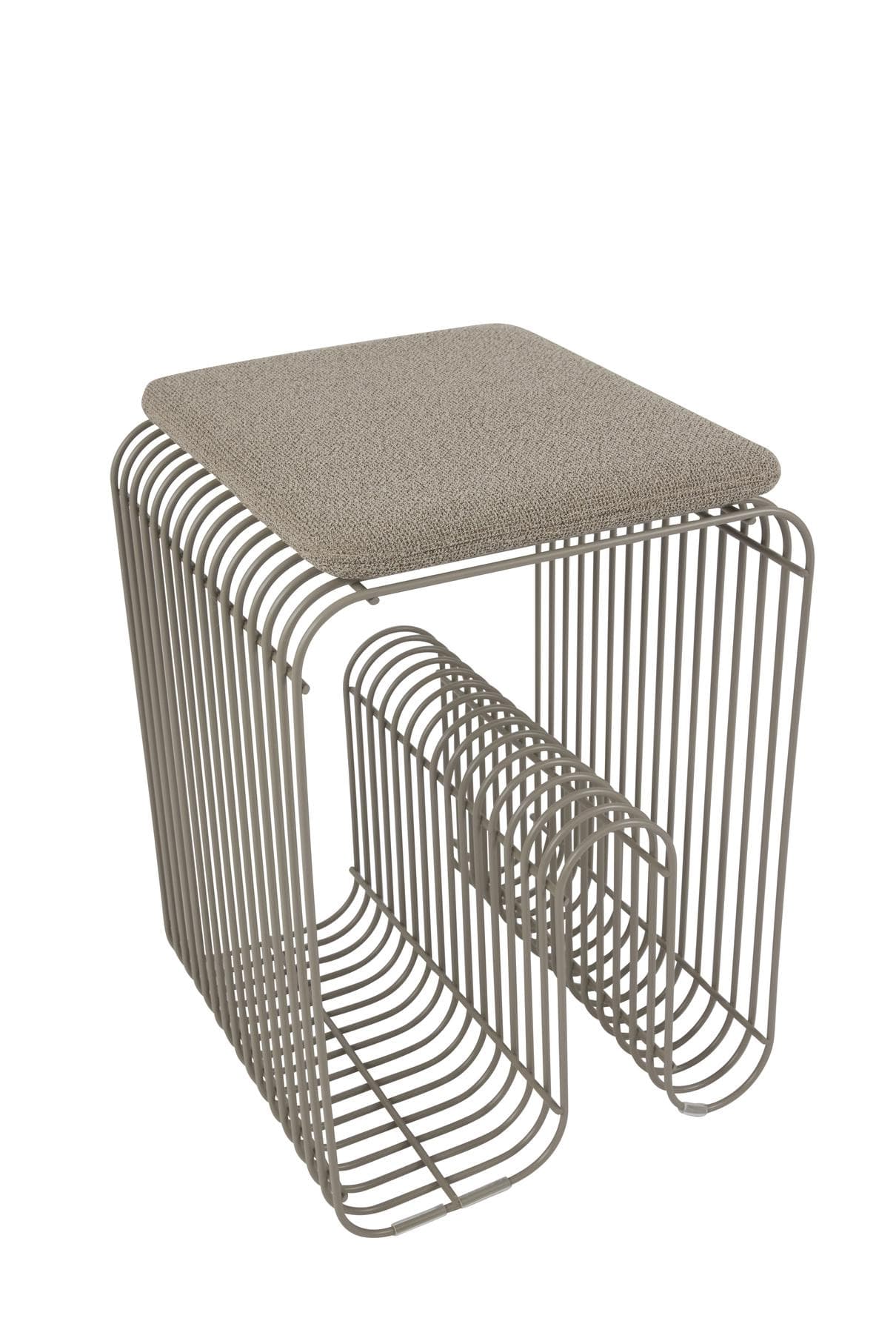 Curva Istuintyyny Taupe Bouclé 33x27