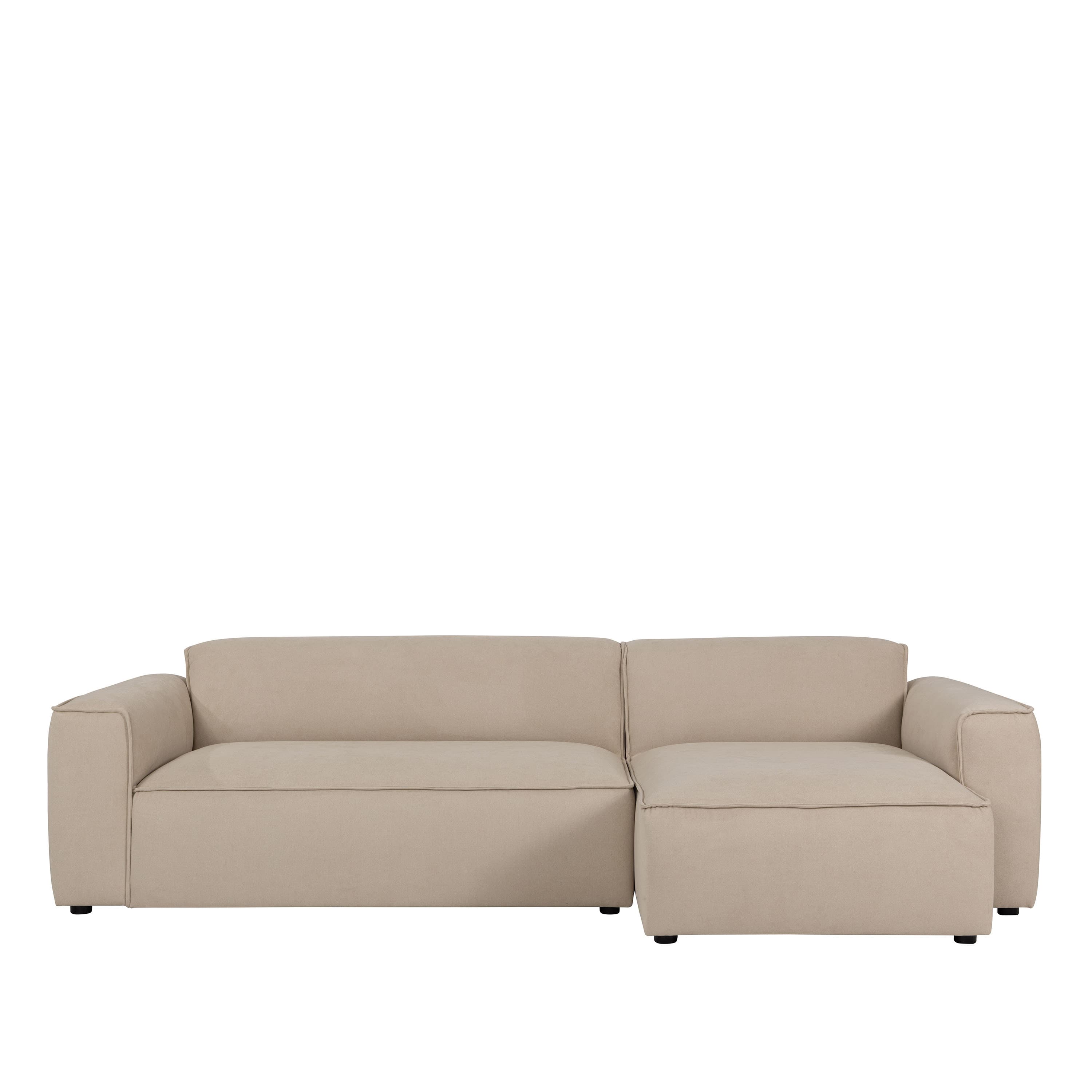 Bobbie 3-istuttava Divaanisohva Oikea Beige 279 cm