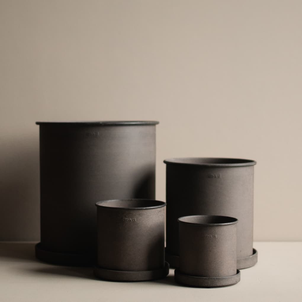 Plant Pot Brown Small 2-pakkaus