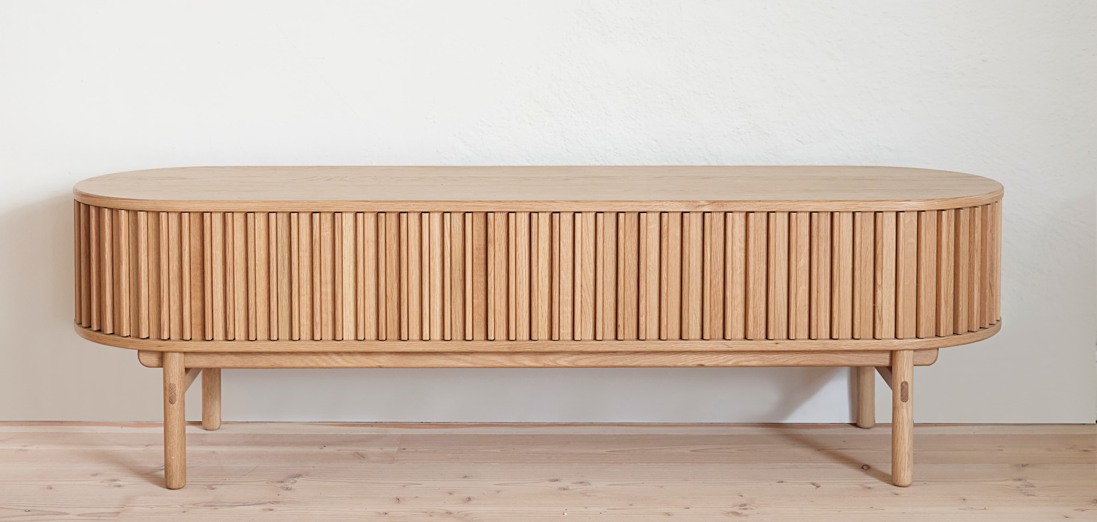 Alice TV-taso Natural Oak 160cm