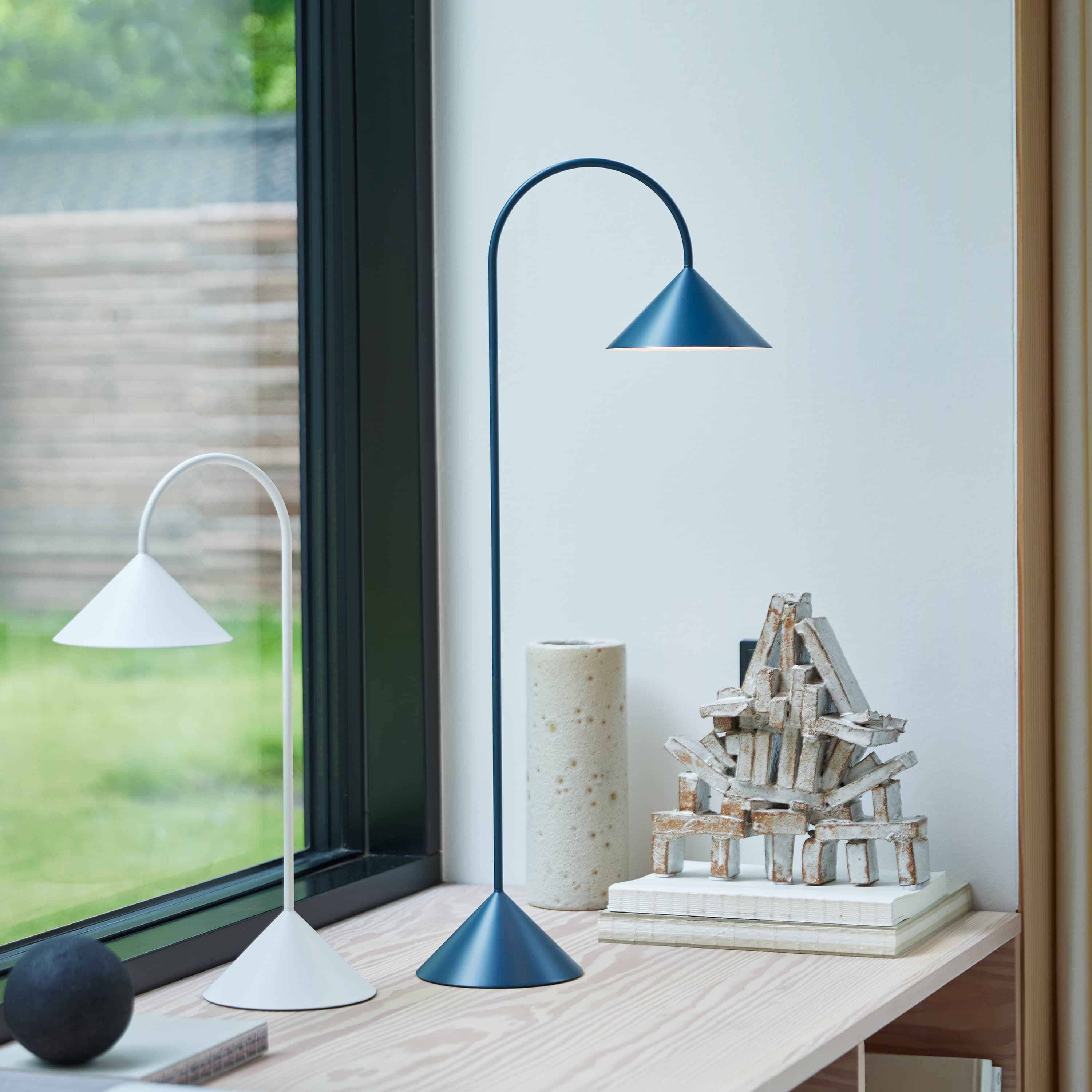 Grasp kannettava pöytävalaisin harjattua alumiinia 72 cm