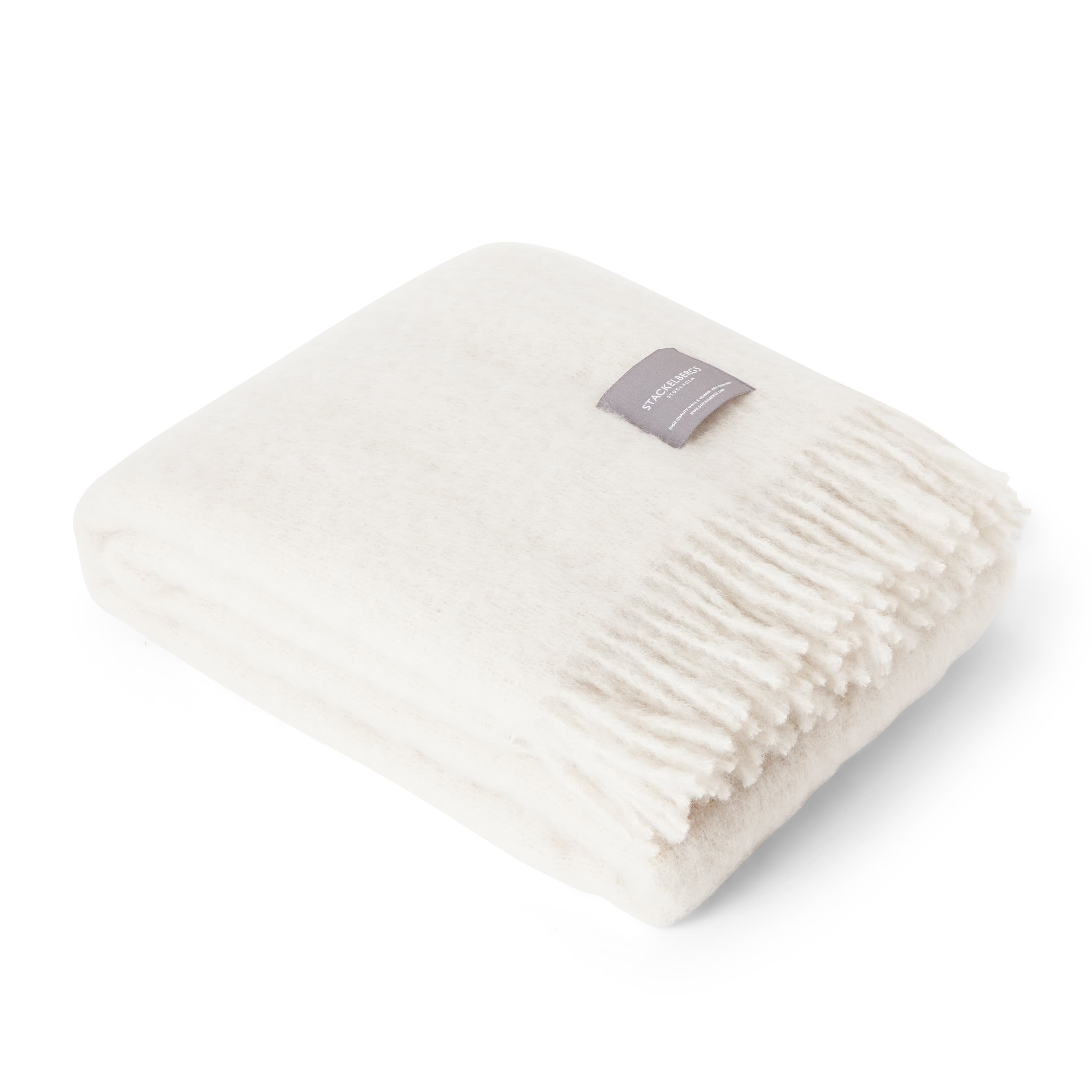 Mohair Torkkupeitto Reflection White