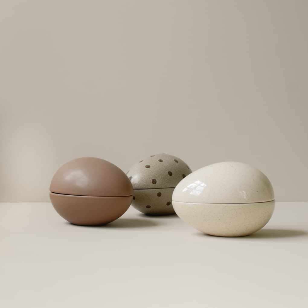 Nest Pääsiäismuna Beige Dot