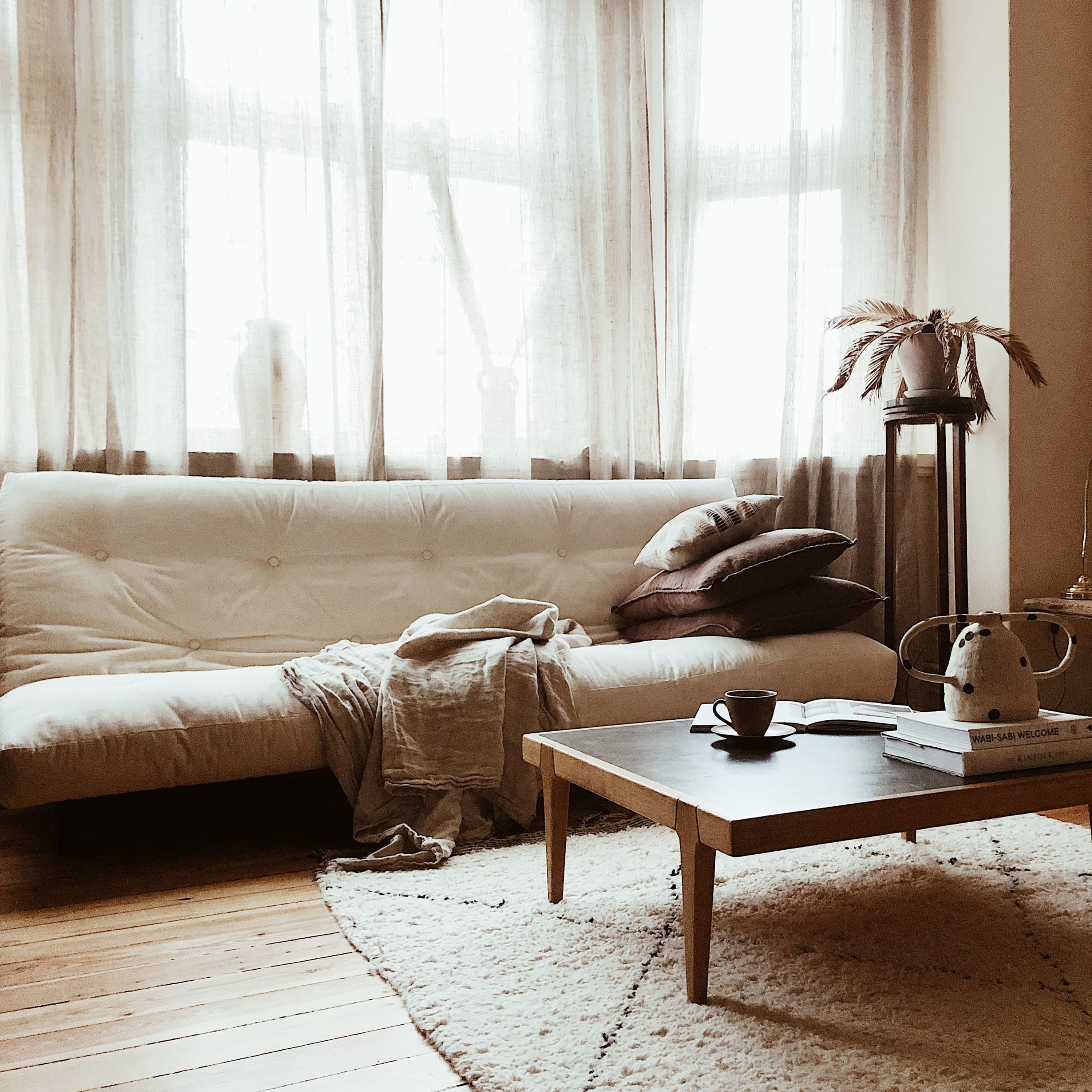 Fresh Vuodesohva Luonnollinen/Mokka 200 cm