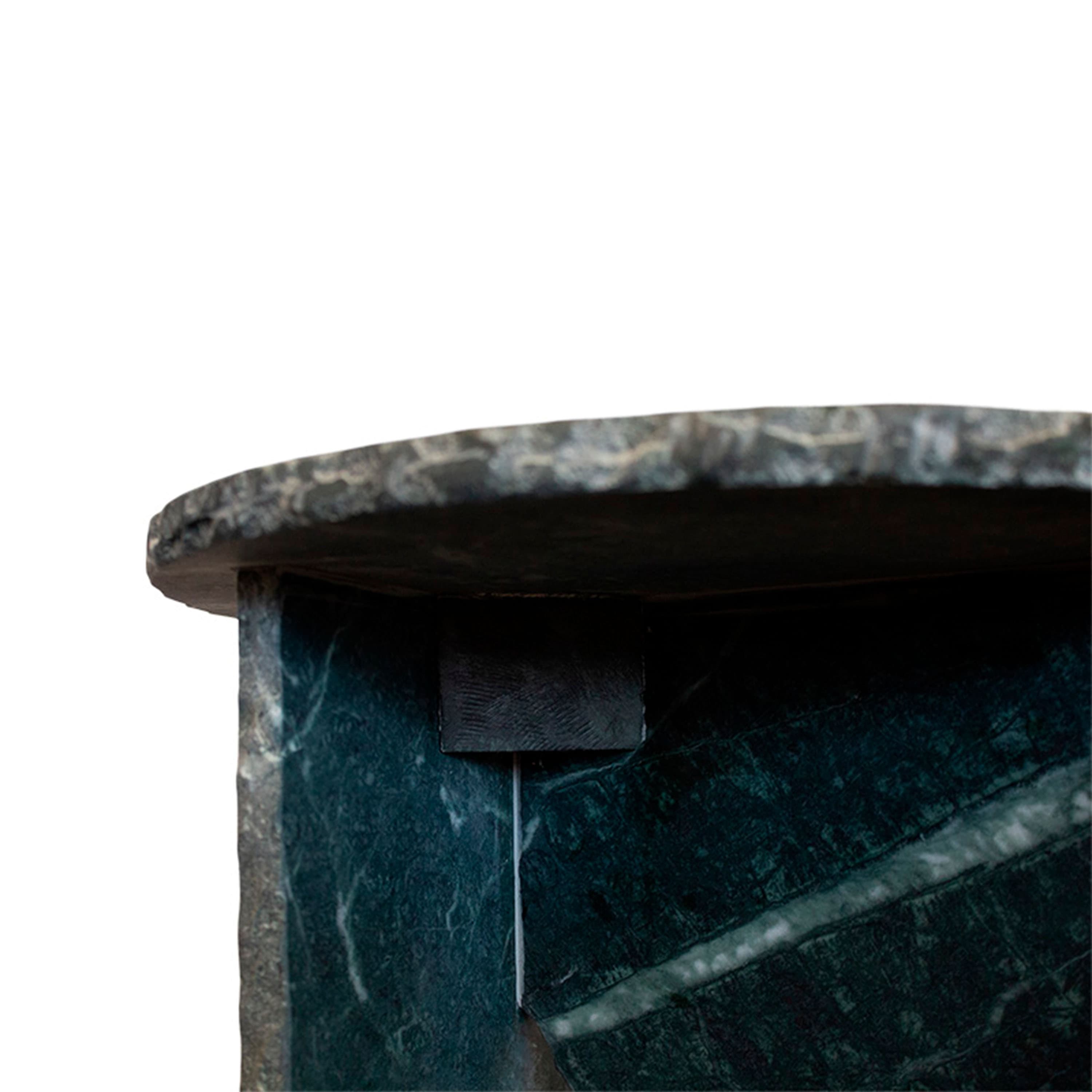 Verde Sivupöytä Green Marble Ø40