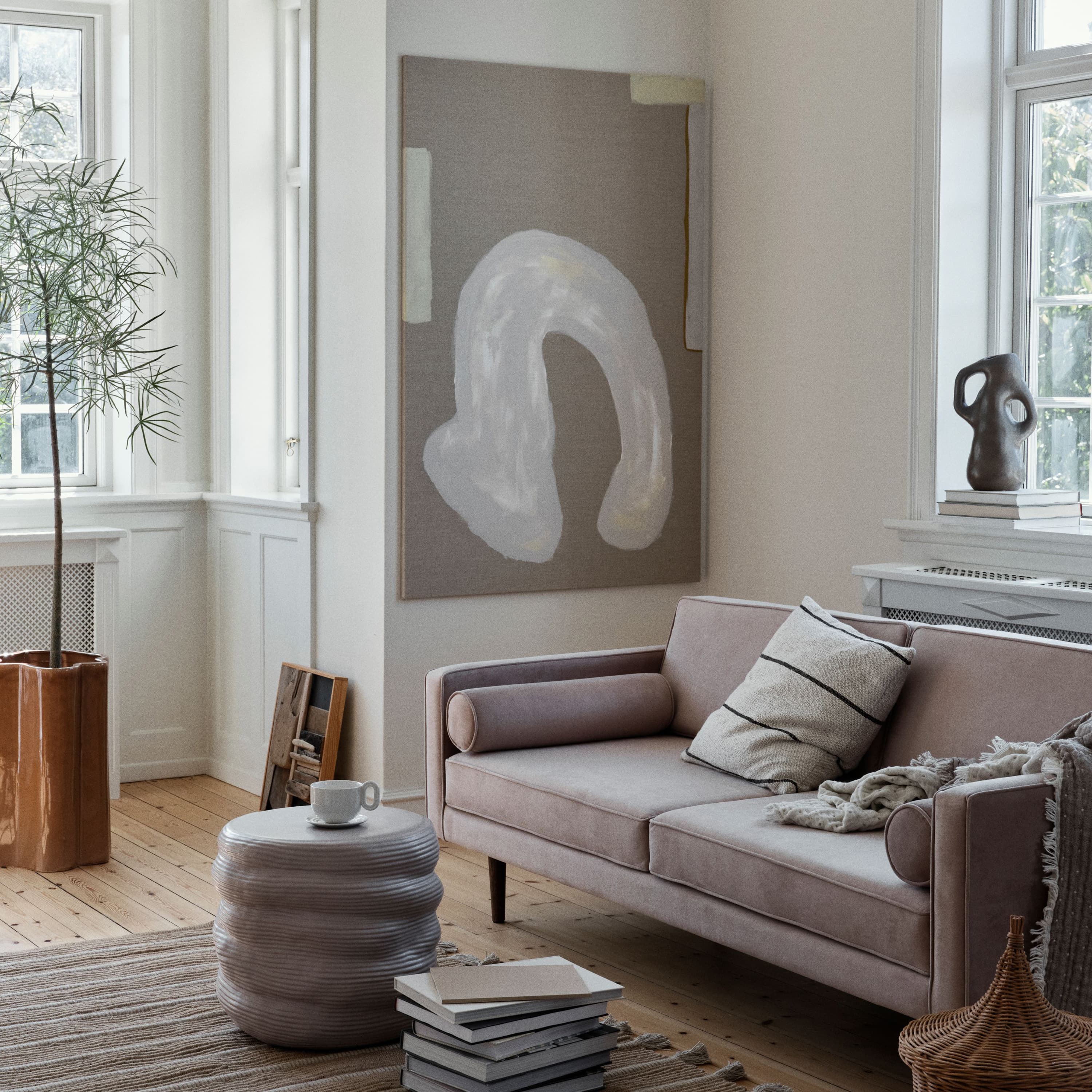 Sigrid Tyynynpäällinen Light Beige/Black 50x50