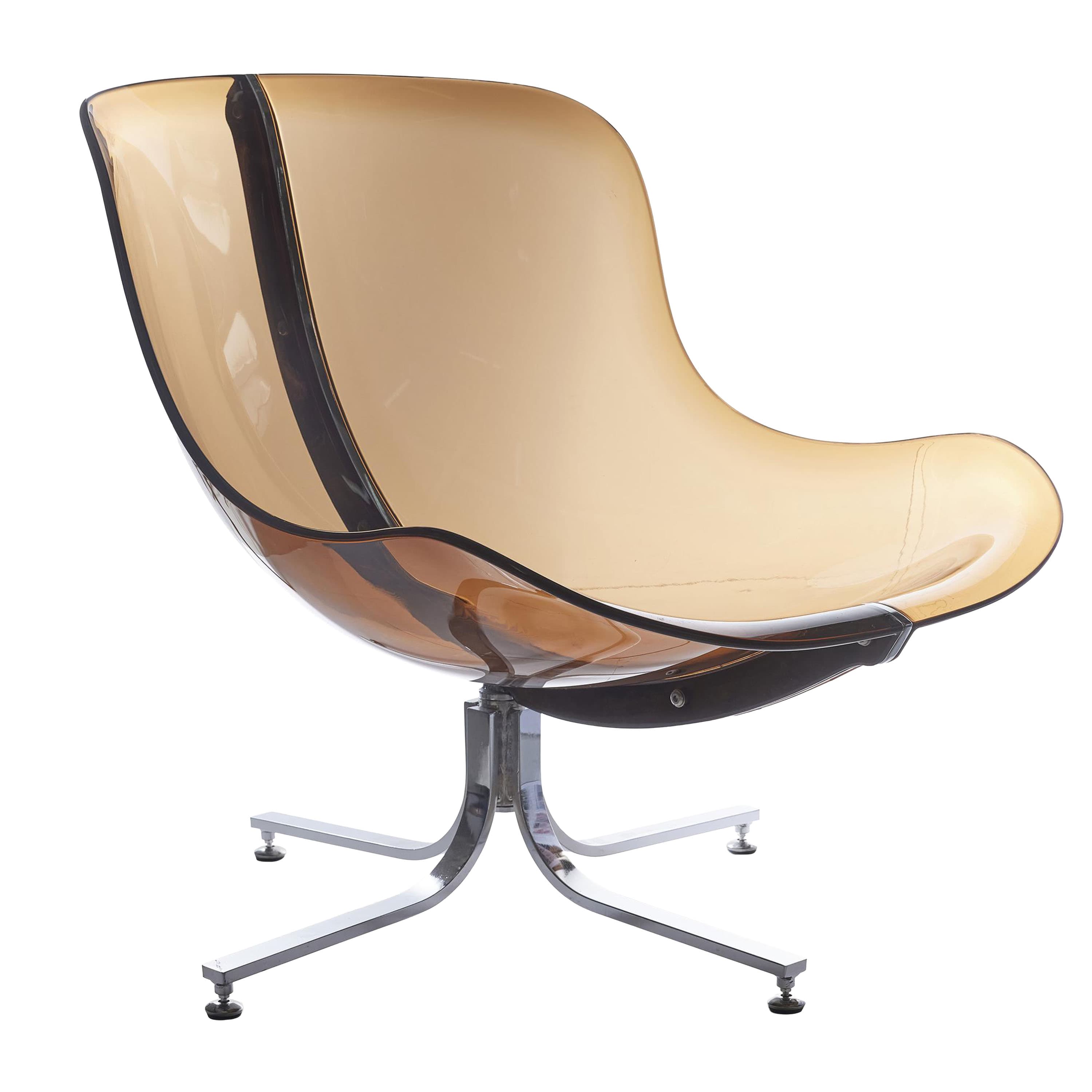 Glossy nojatuoli beige