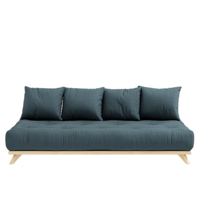 Senza Vuodesohva Luonnonvärinen/Petrol Blue 200cm