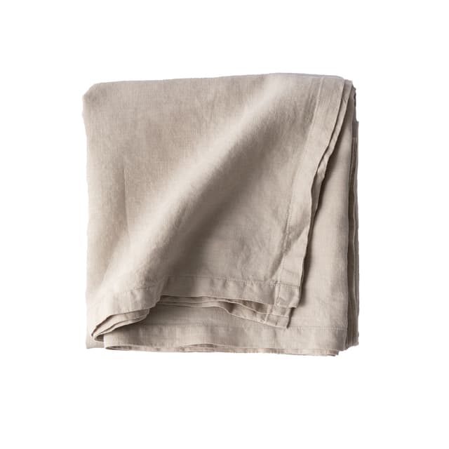 Pöytäliina Pellava Warm Grey 145x145