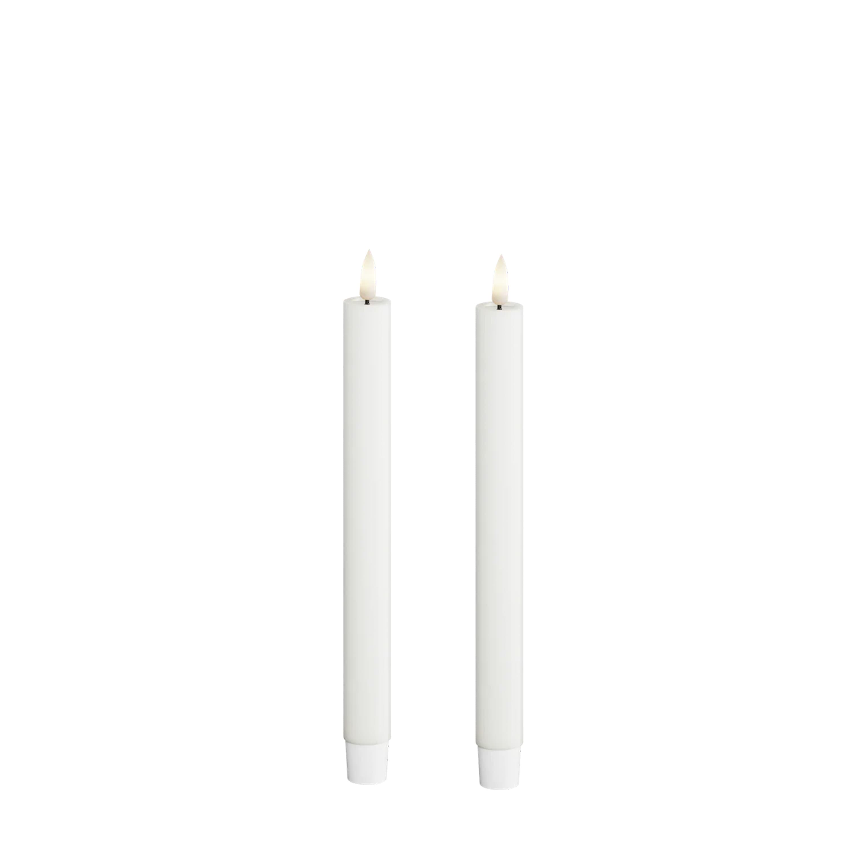 LED Kruunukynttilä Valkoinen 15cm 2 kpl setti