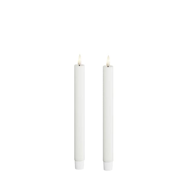 LED Kruunukynttilä Valkoinen 15cm 2 kpl setti