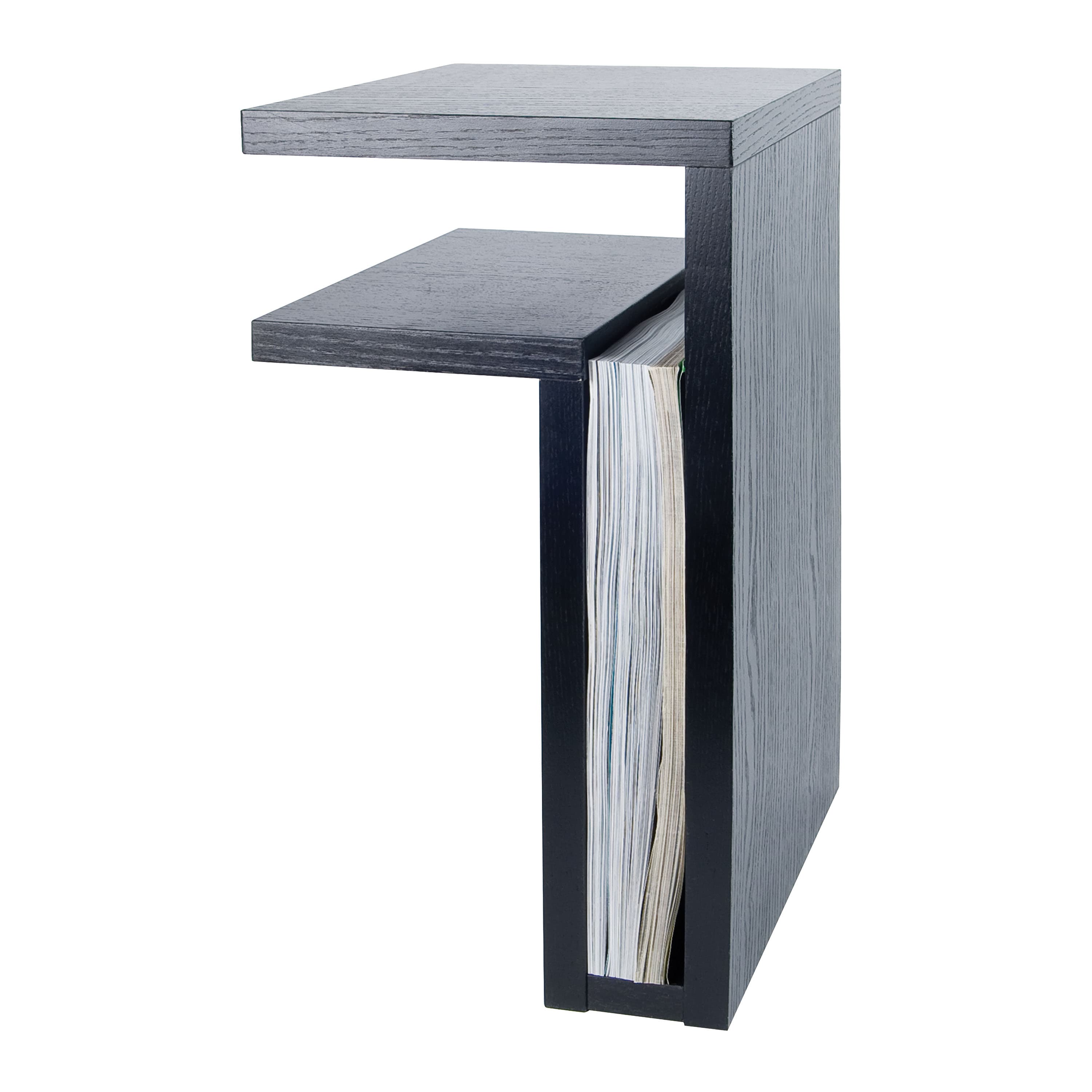 F-Shelf Left Yöpöytä Musta Tammi