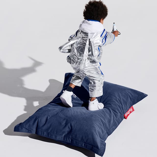 Junior Recycled Istuinpouf Kruununsininen