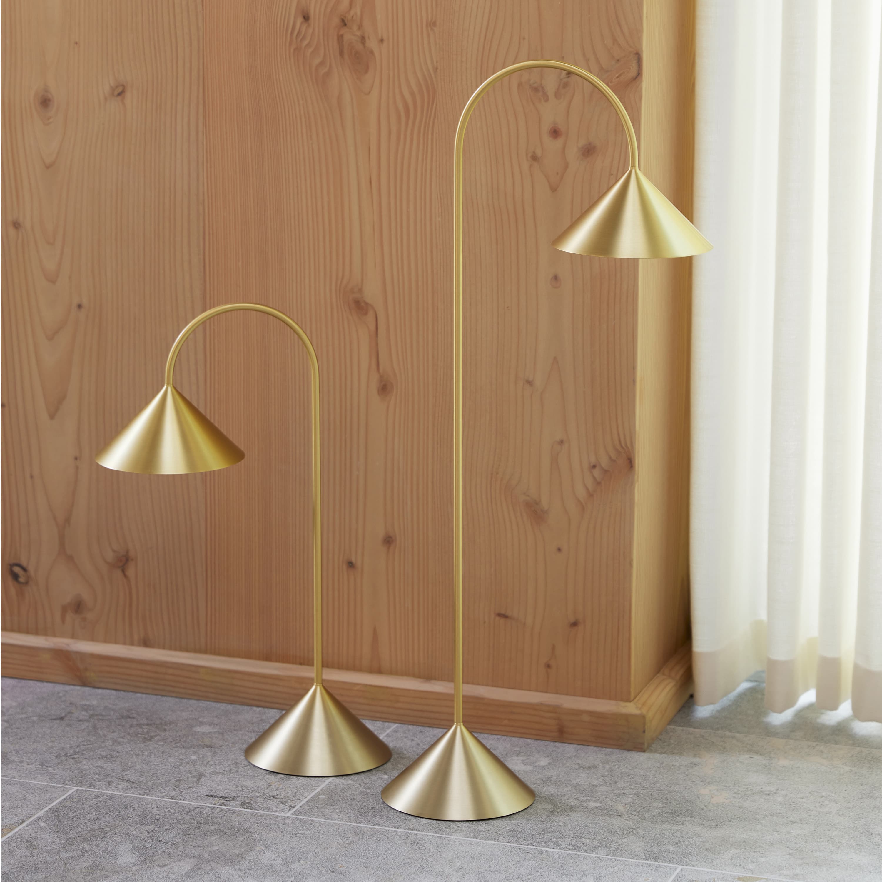 Grasp kannettava pöytävalaisin harjattua alumiinia 72 cm