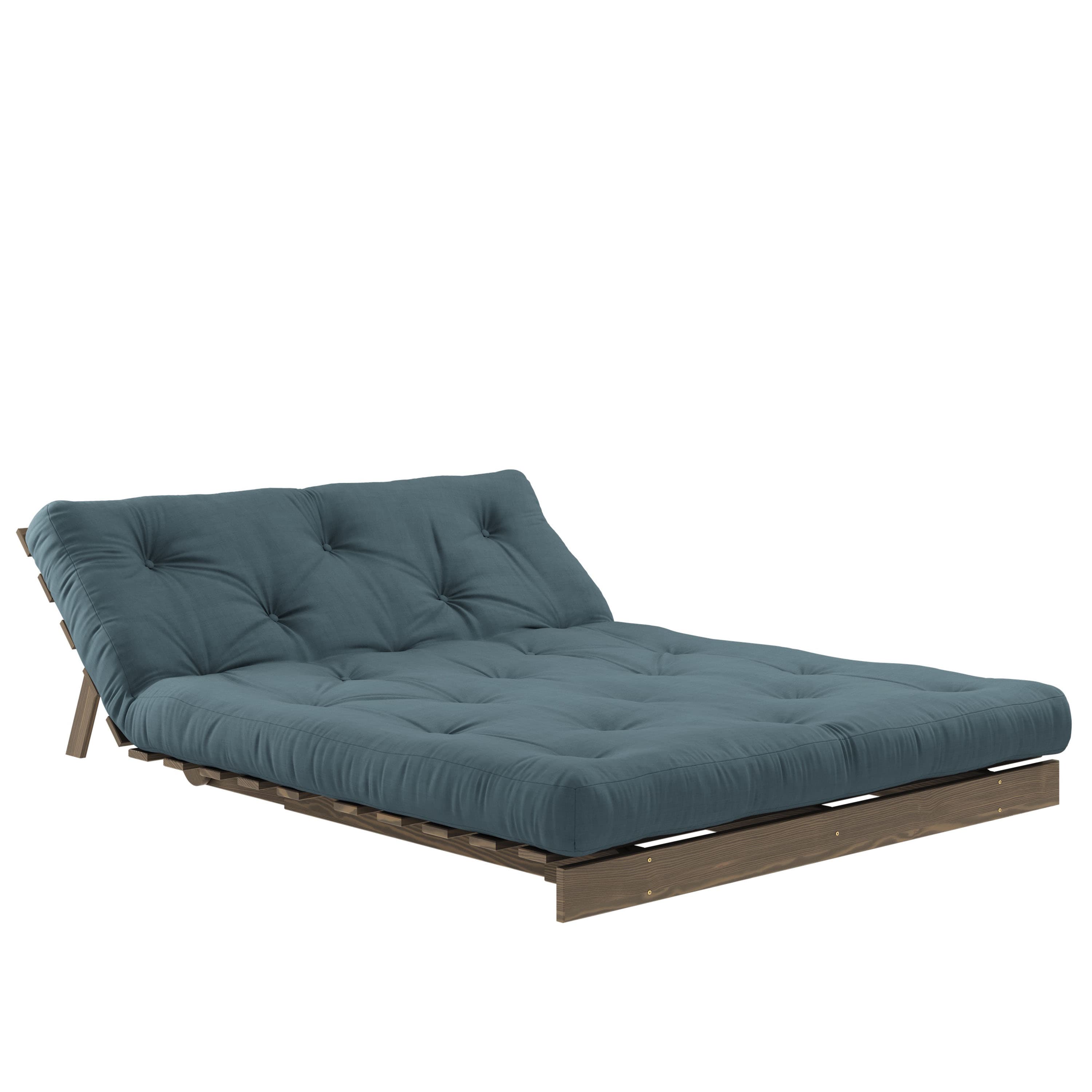 Roots Vuodesohva Ruskea/Petrol Blue 140cm