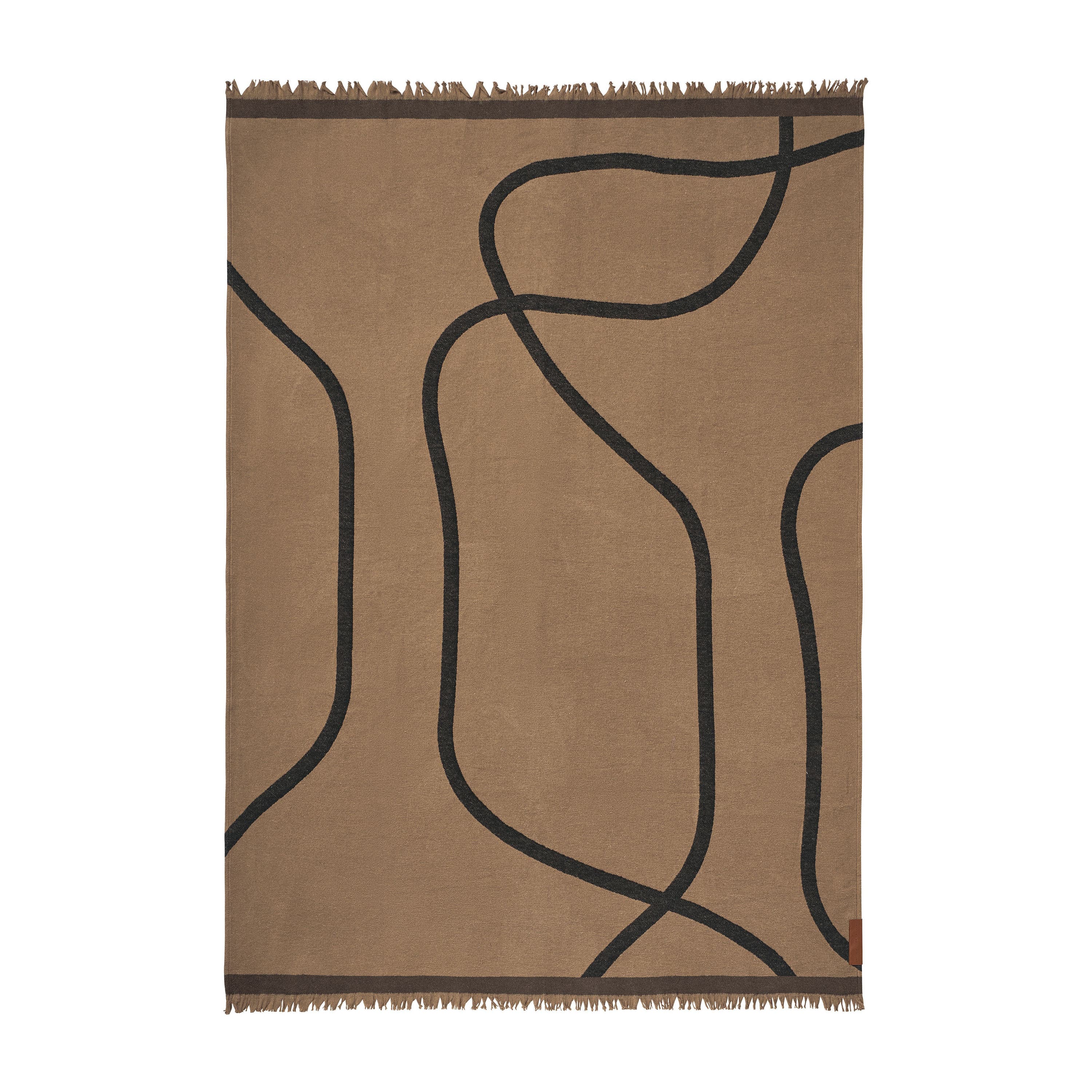 Shadow Torkkupeitto Latte/Musta 130x175