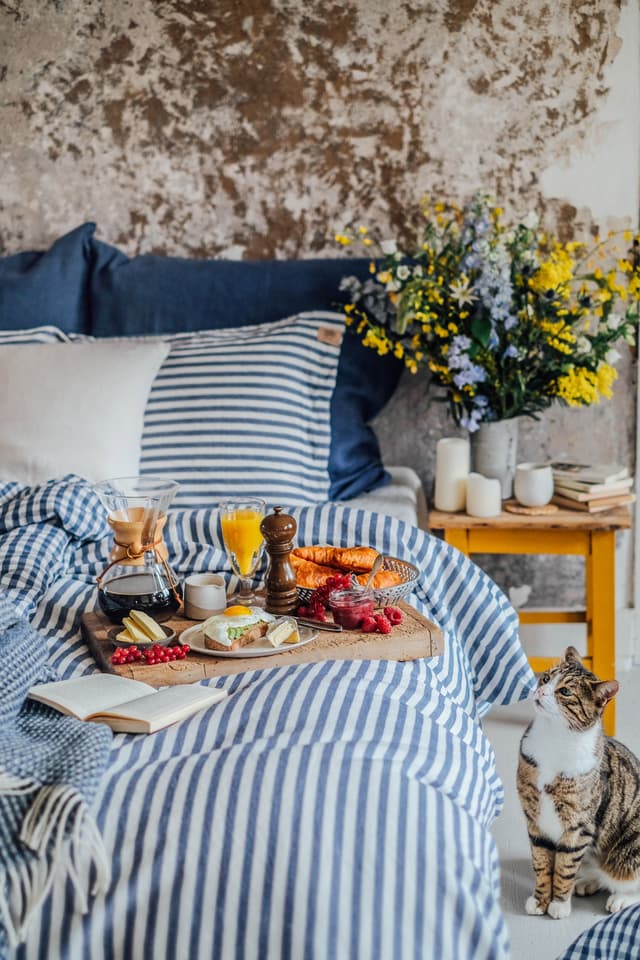 Misty Tyynyliina Pellava Edge Denim Blue 50x60