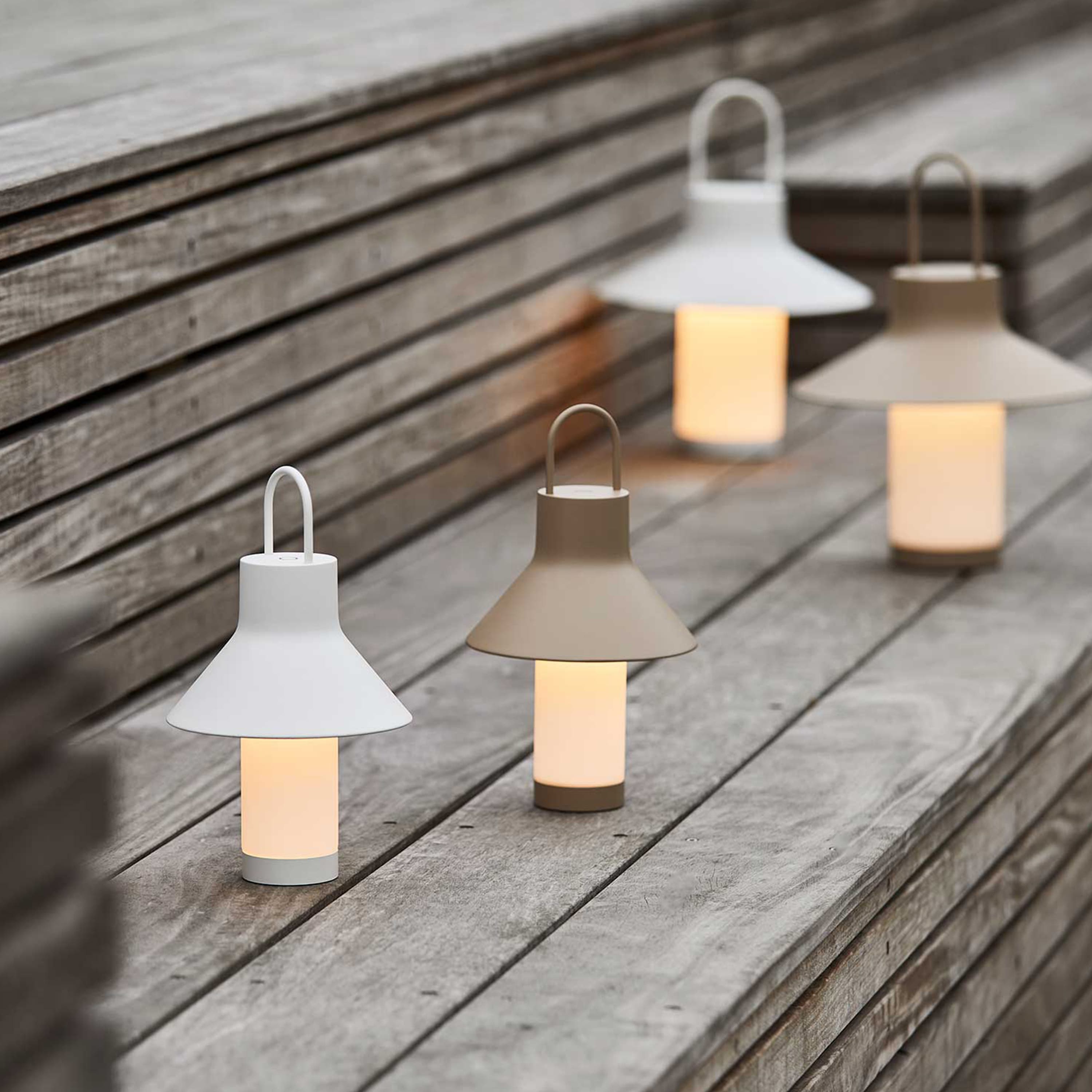 Shadow Ladattava Pöytävalaisin Grey/Beige Ø15