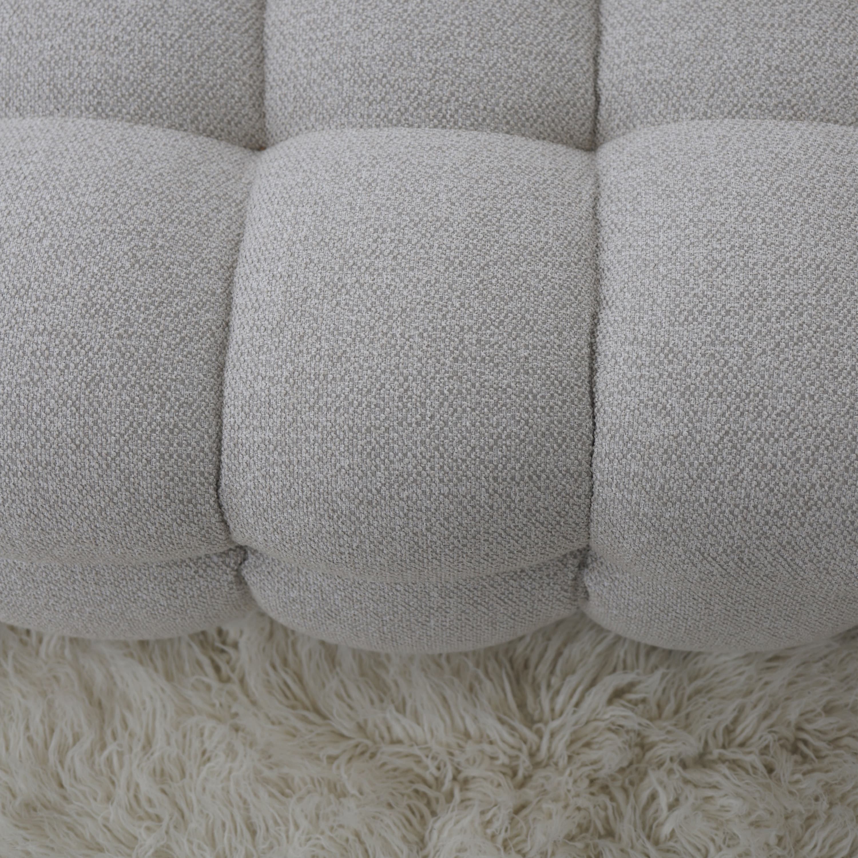 Billie 3-istuttava Sivumoduuli Vasen Käsinoja Beige Bouclé 202cm