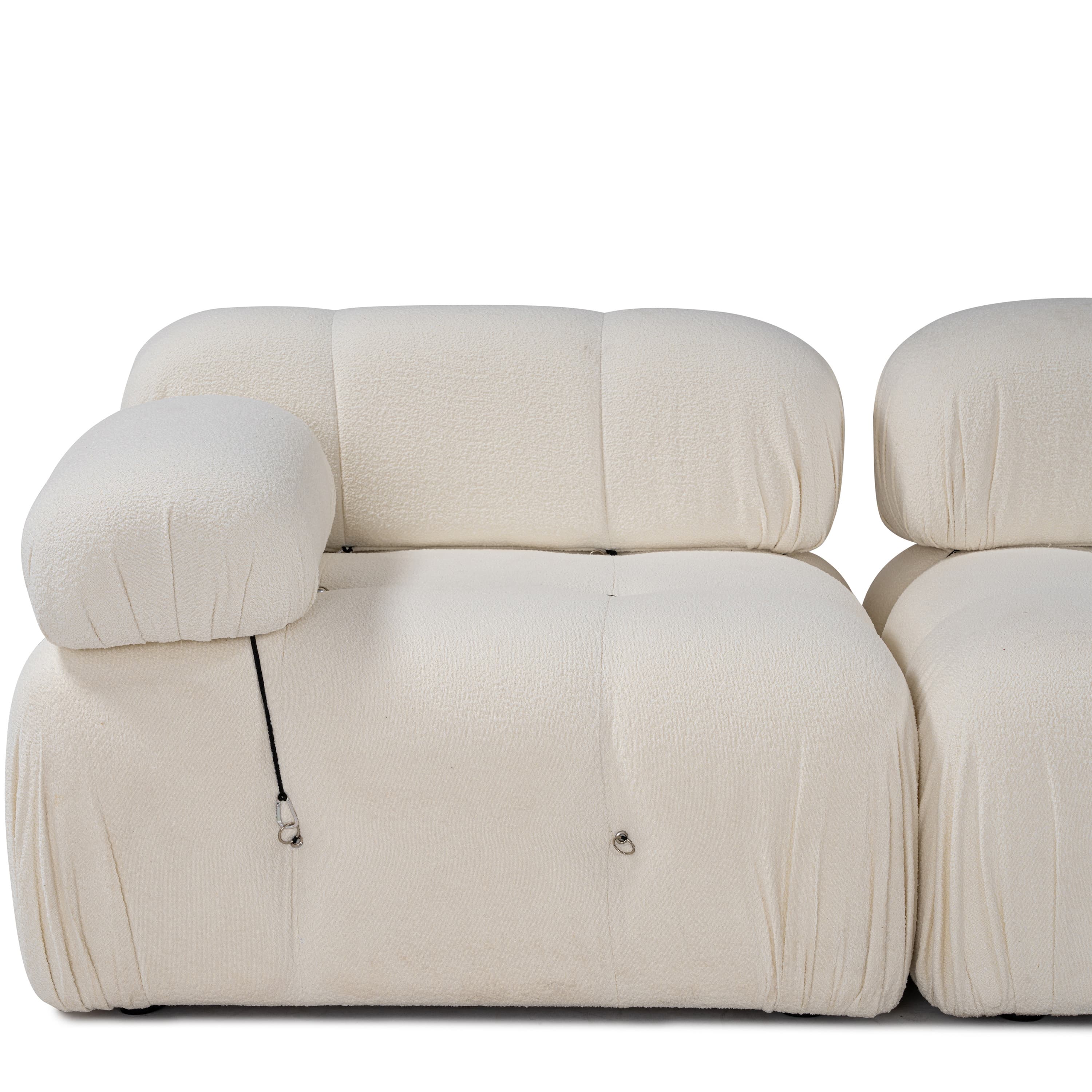 Blanca 3-istuttava Sohva White Bouclé