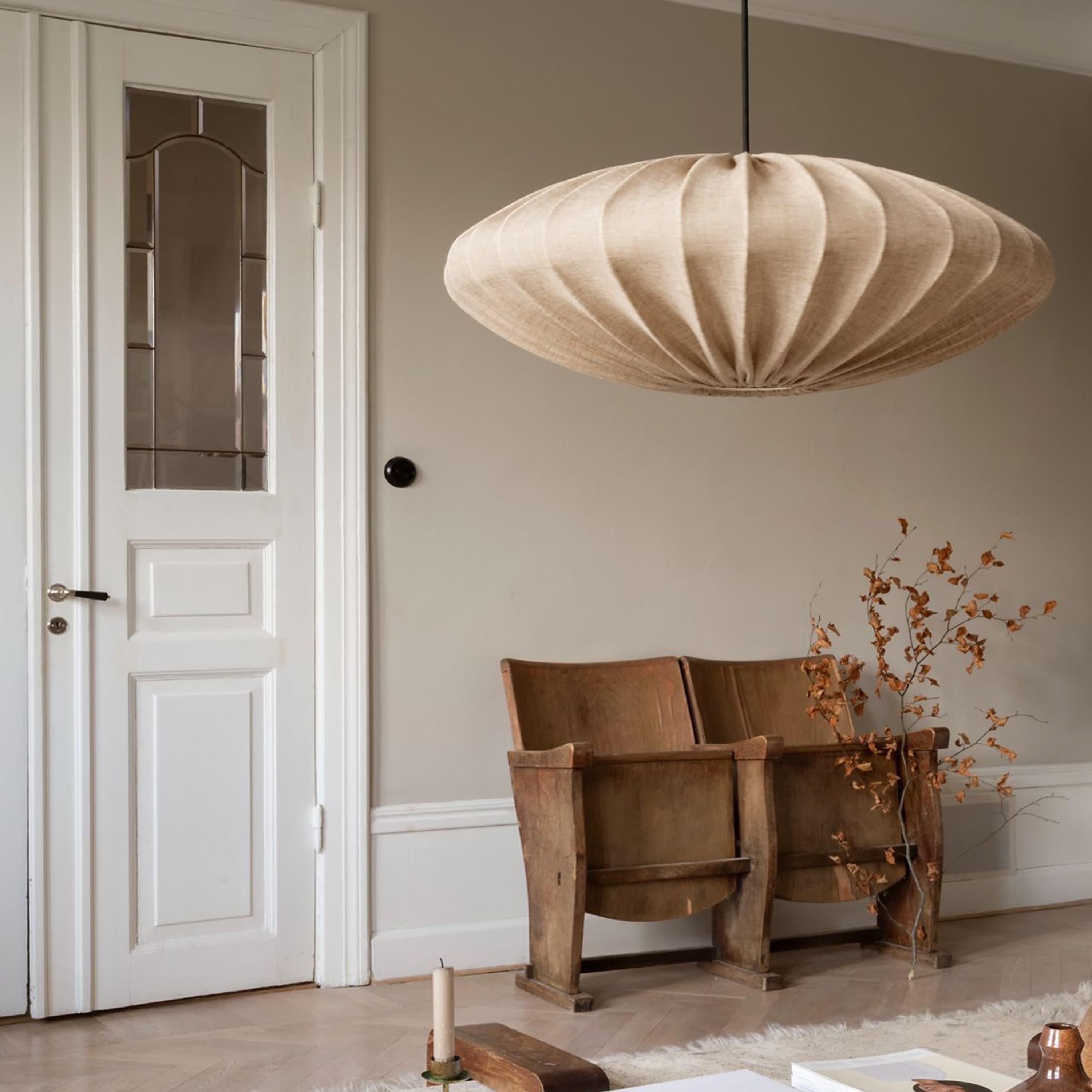 Ellipse Kattovalaisin Pellava Hiekka 65 cm